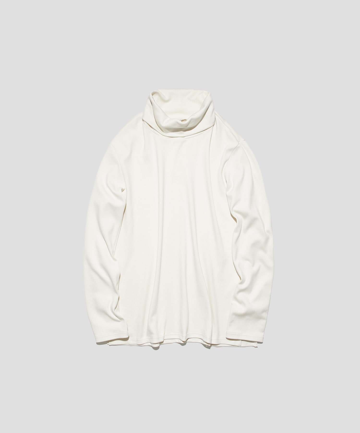 DOUBLE FACE WIDE HIGHNECK L/S TEE