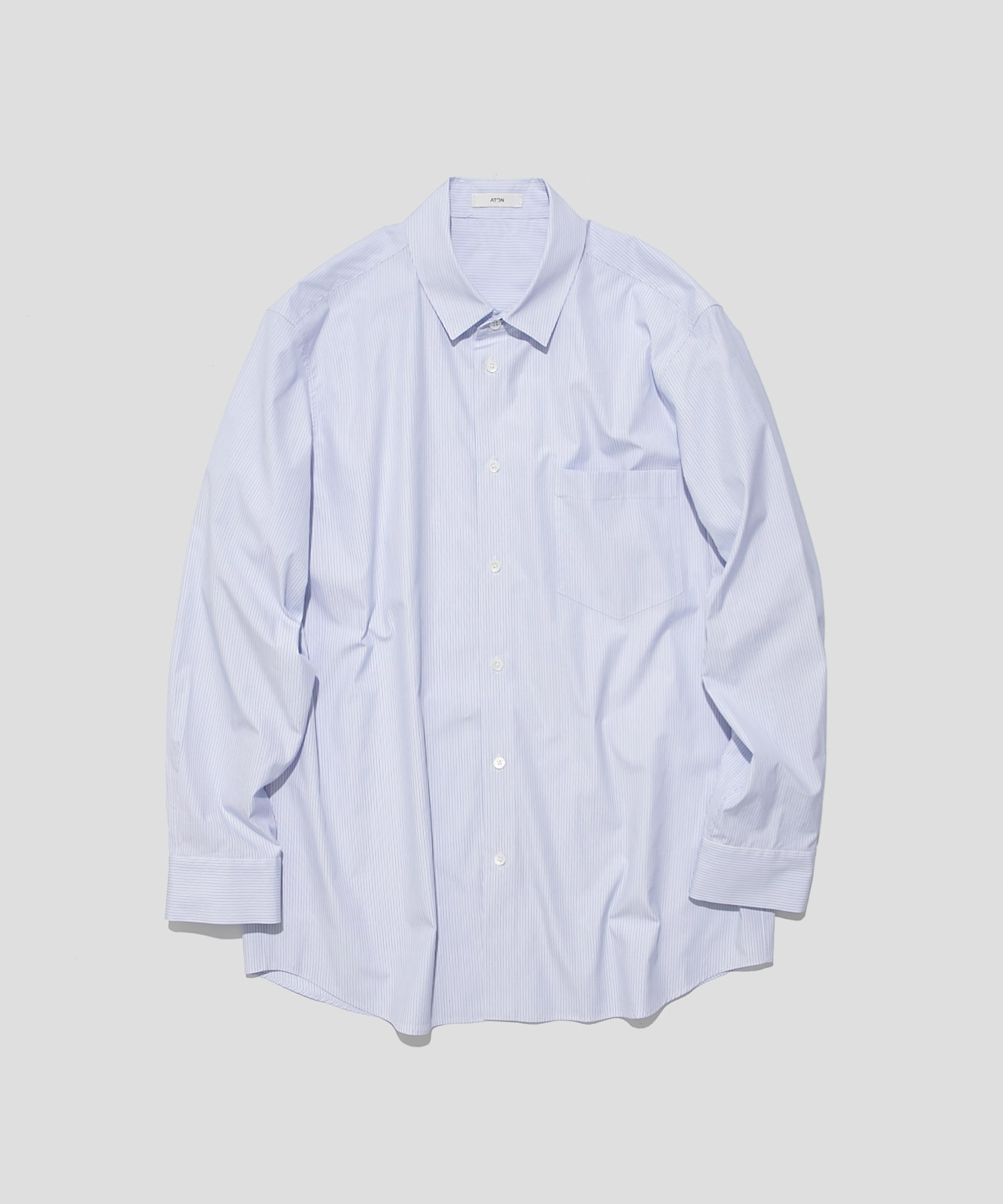 GIZA STRIPE STANDARD SHIRT(2 STRIPE): ATON: MEN｜THE TOKYO ONLINE