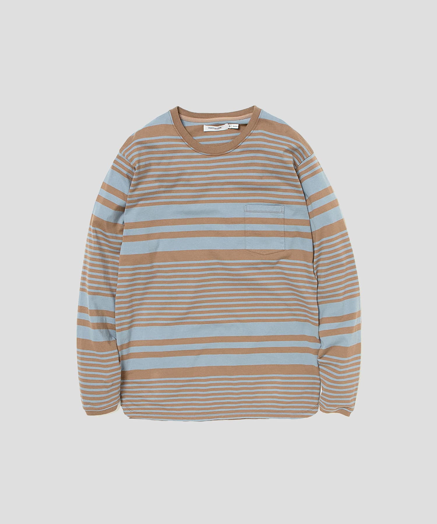 DWELLER L/S TEE COTTON JERSEY BORDER(1 BEIGE): nonnative: MEN｜THE