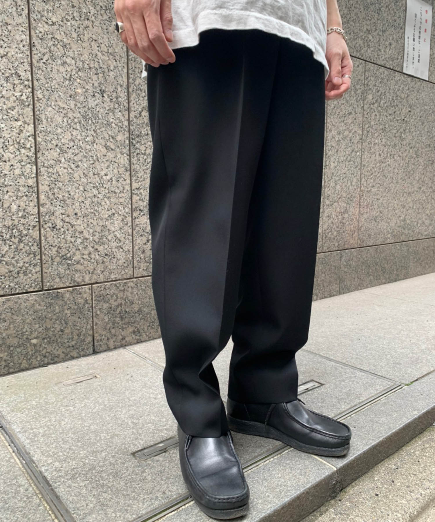 THE RERACS SLIM EASY SLACKS - パンツ