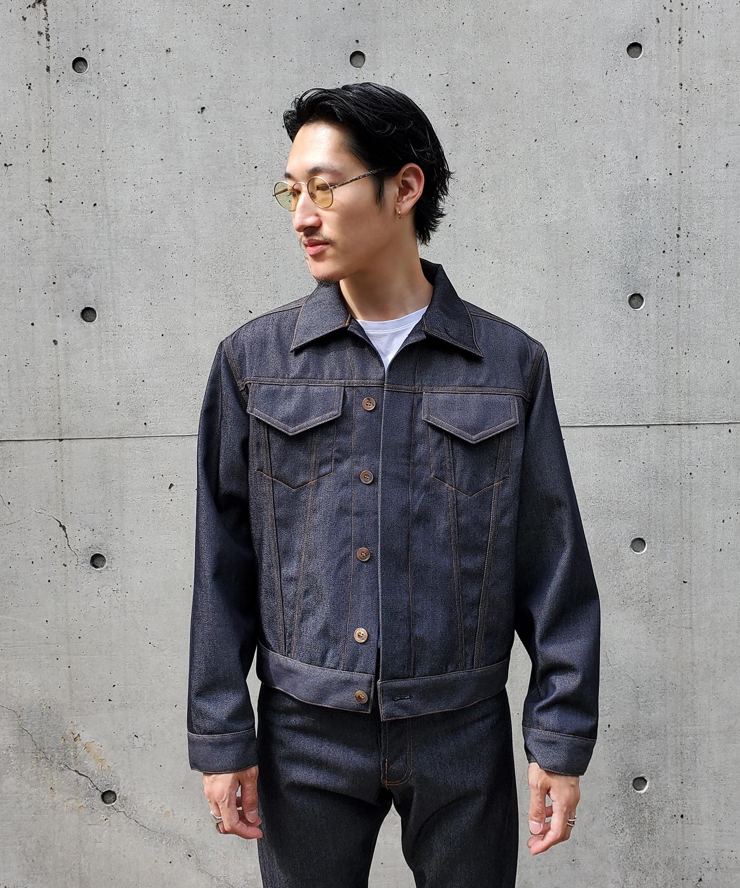 maatee\u0026sons denim jacket 生成 サイズ3 - Gジャン/デニムジャケット