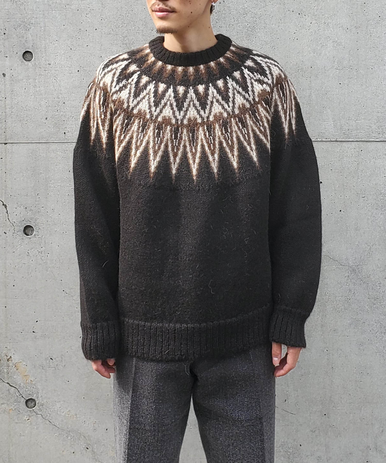 NORDIC SWEATER(1 BLACK): MARKAWARE: MEN｜THE TOKYO ONLINE STORE