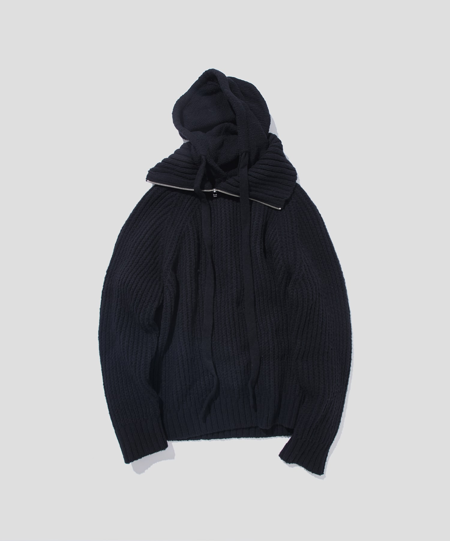 Turtleneck Hooded Knit(1 BLACK): BED J.W. FORD: MEN｜THE TOKYO