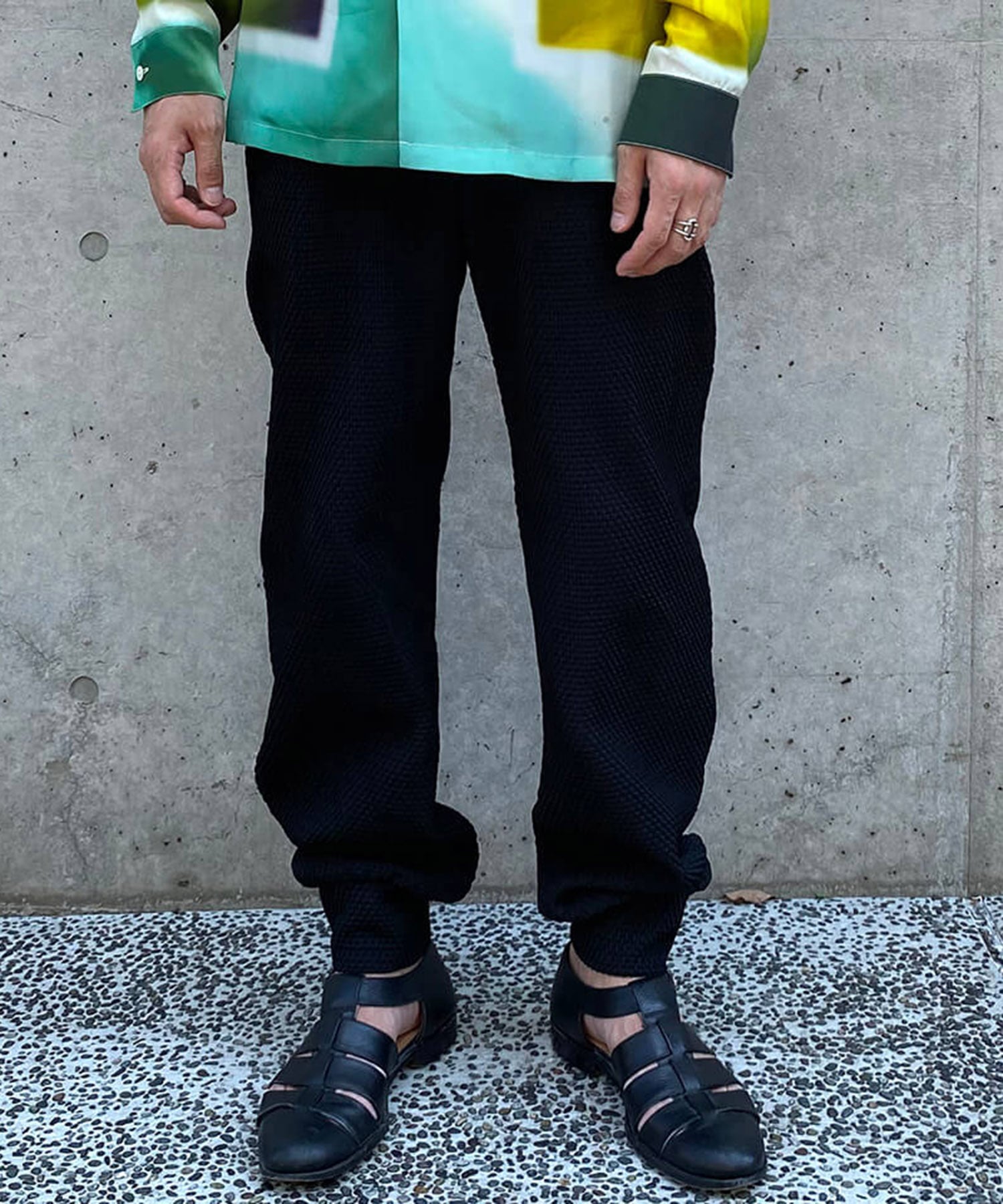 NEW STRETCH PANTS(2 BLACK): TAAKK: MEN｜THE TOKYO ONLINE STORE