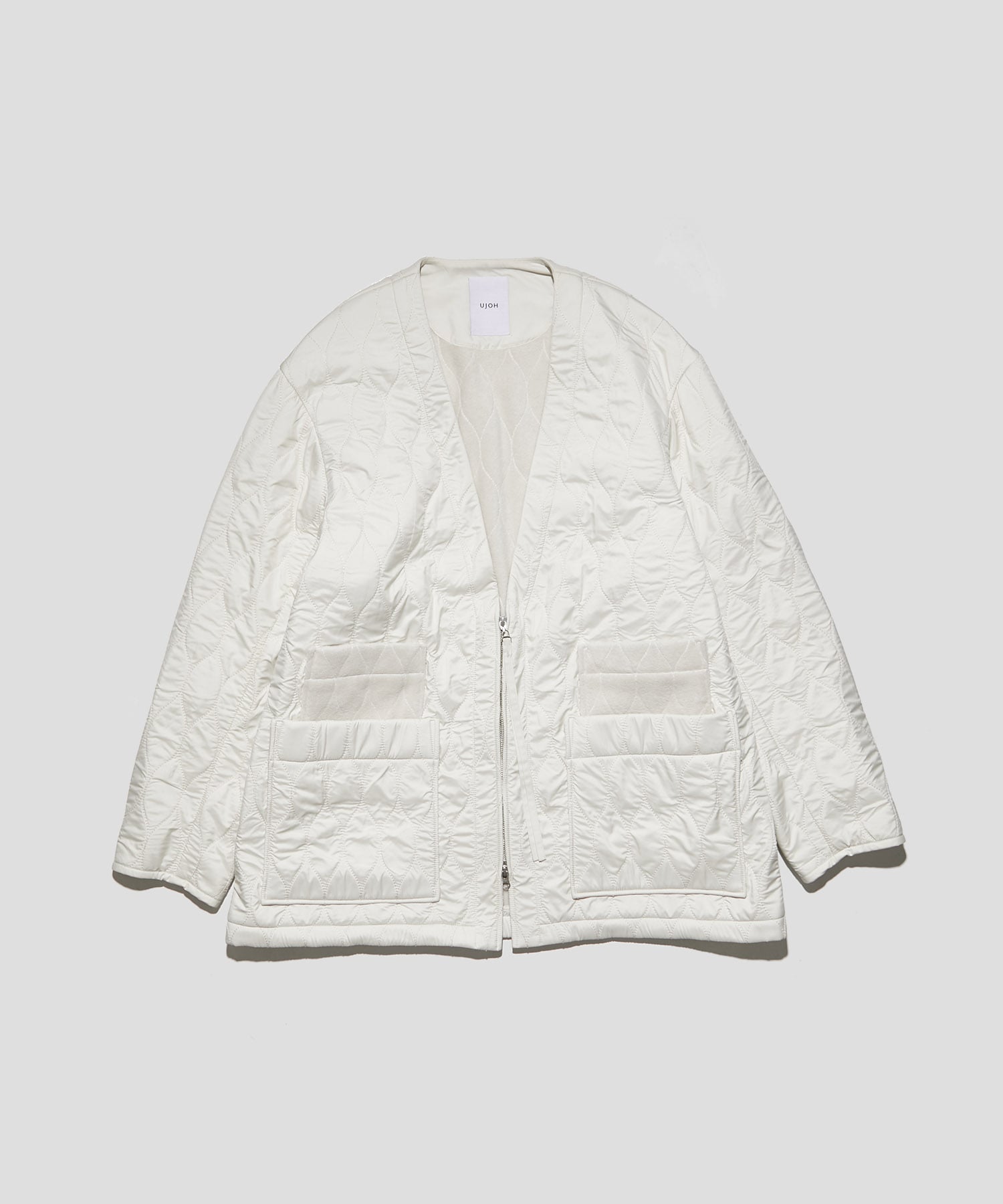 V-neck Zip-up Blouson(3 WHITE): UJOH HOMME: MEN｜THE TOKYO ONLINE