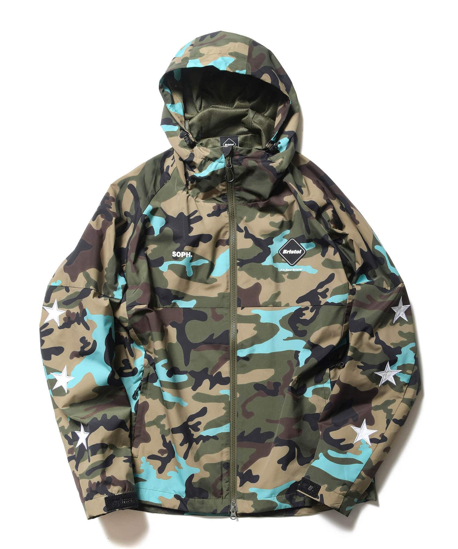 身幅58cm⭐️FCRB CAMOUFLAGE TEAM JACKET ⭐️ - ナイロンジャケット