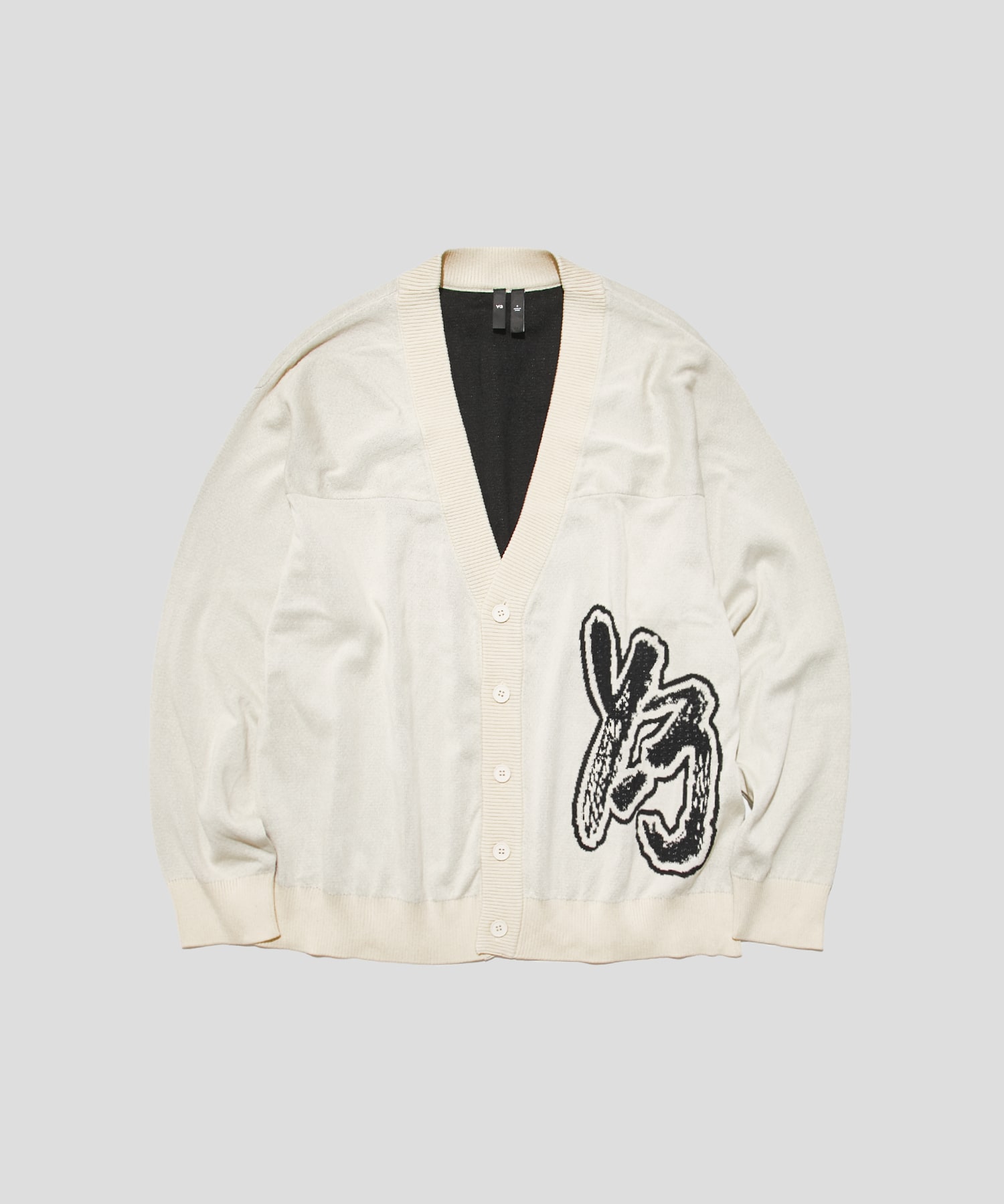 LOGO KNIT CARDIGAN(XS WHITE): Y-3: MEN｜THE TOKYO ONLINE STORE