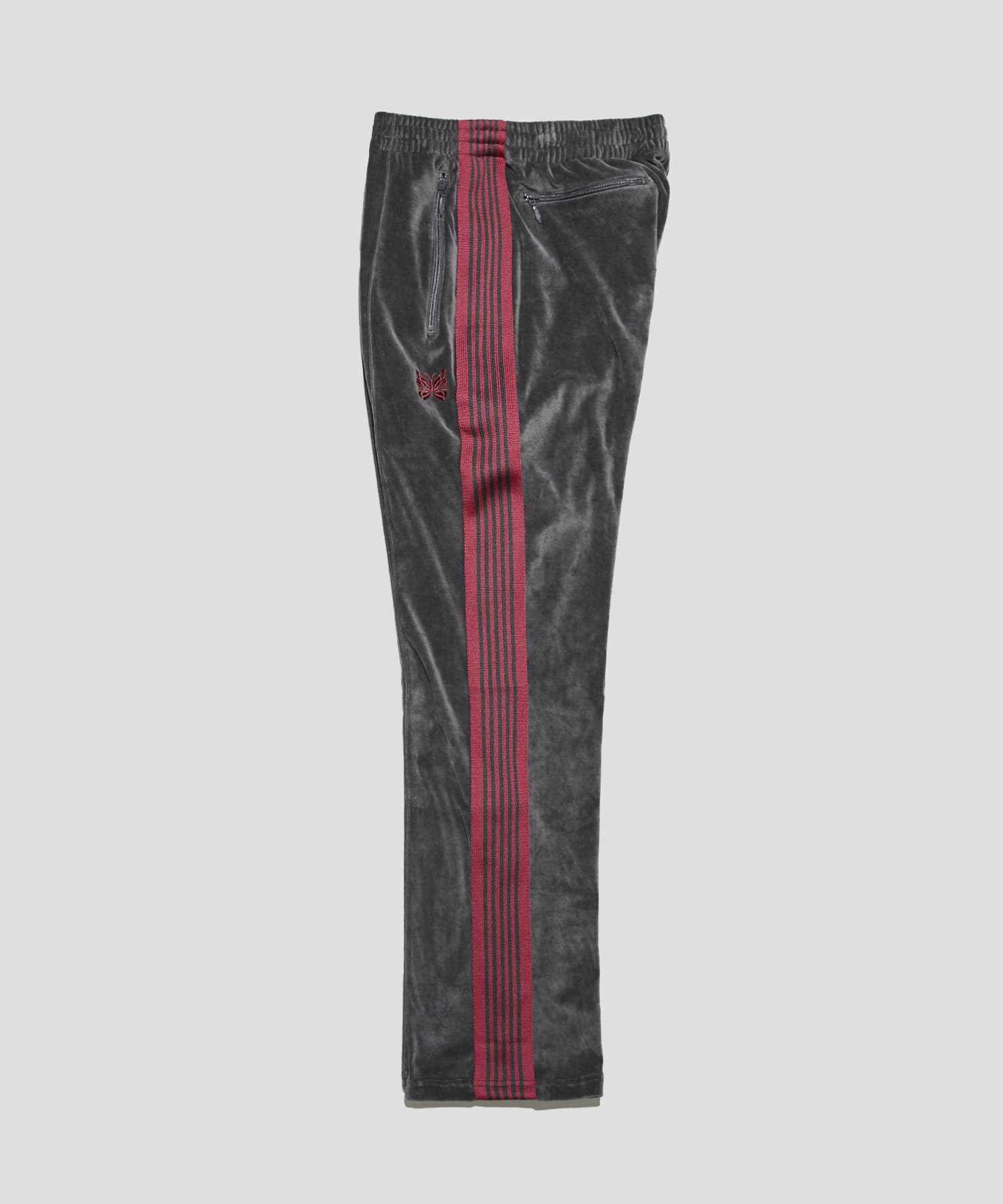 Narrow Track Pant - C/PE Velour(XS DARK GREY): NEEDLES: MEN｜THE