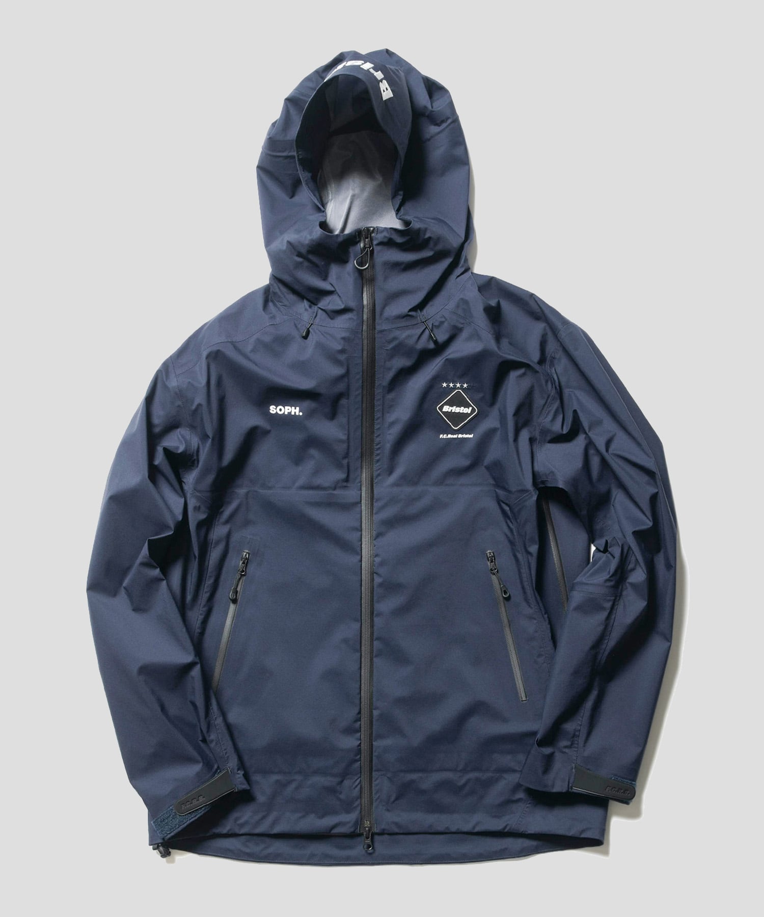 F.C.R.B. 3LAYER WARM UP JACKET NAVY/L