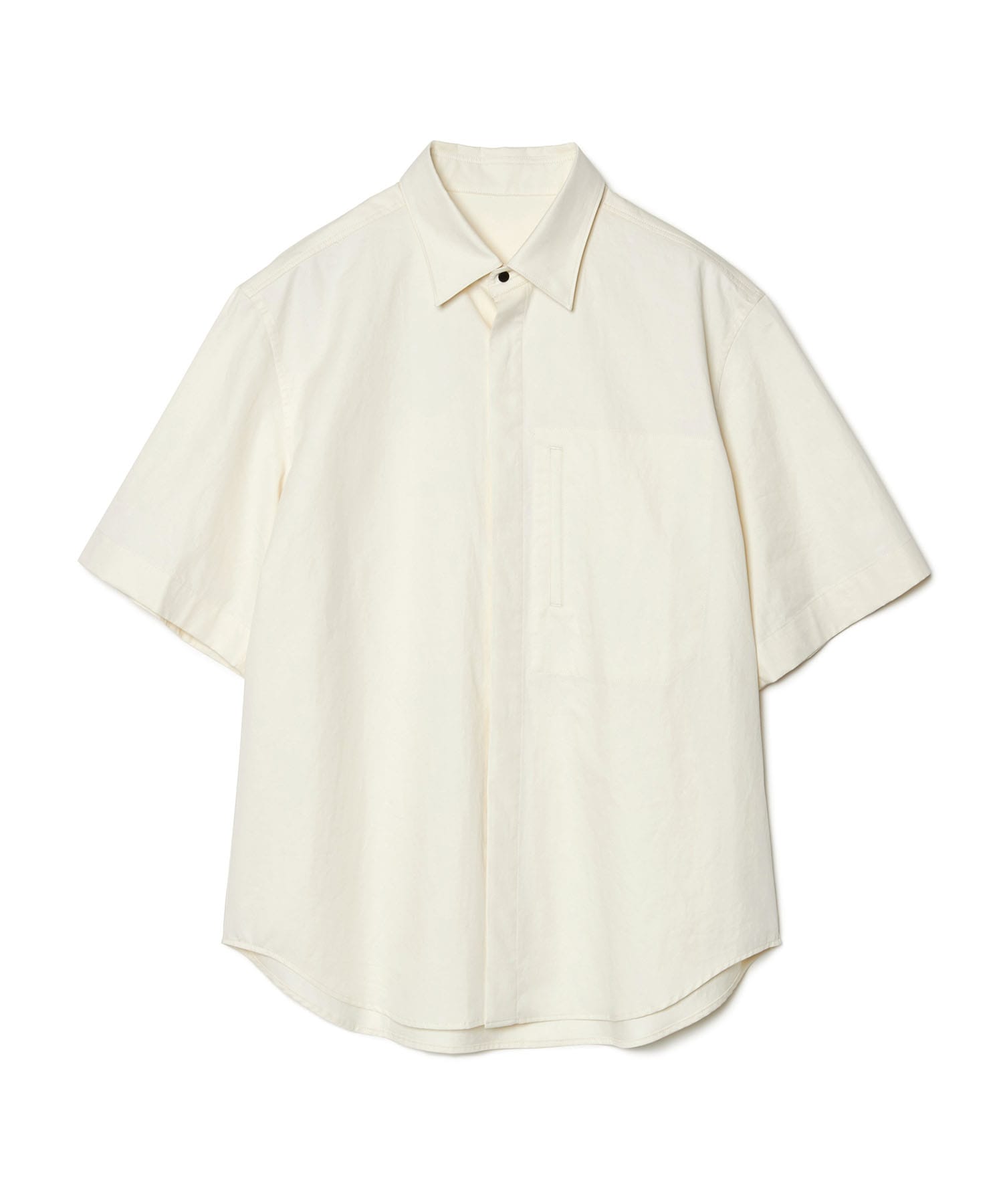 FLY FRONT SHORT-SLEEVED SHIRT(2 IVORY): IRENISA: MEN｜THE TOKYO