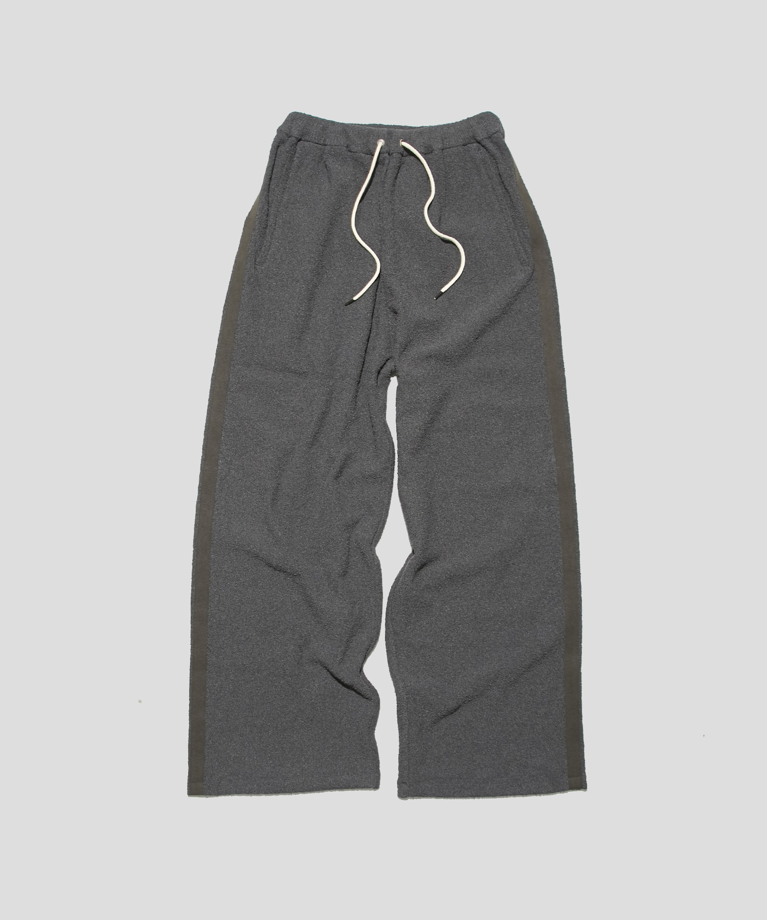 Paper boucle stretch Straight pants(1 DARK GREY): walenode: MEN