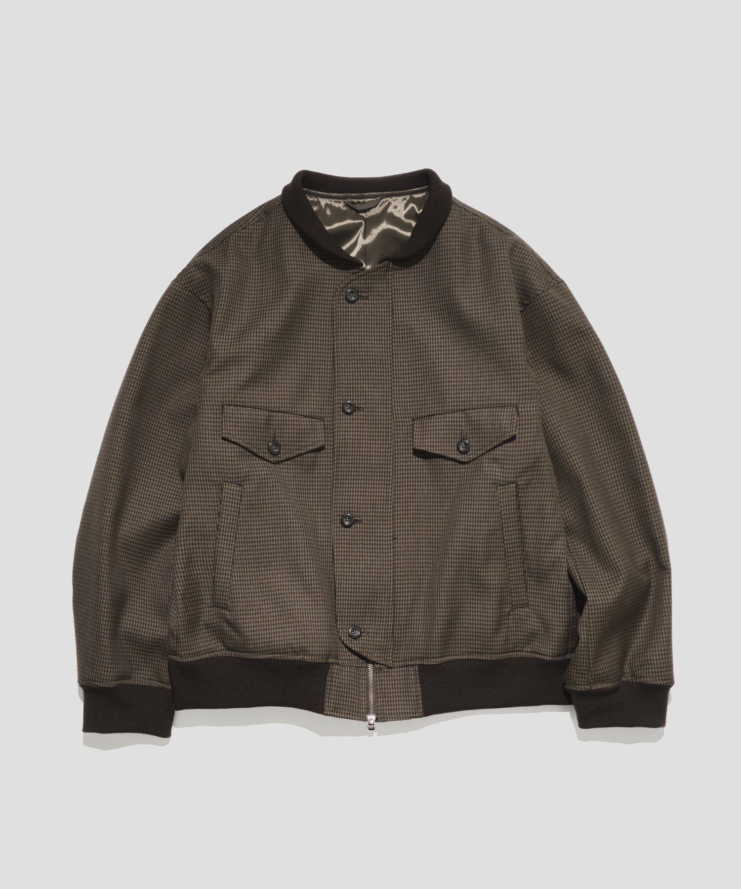 Zip-up Rib Blouson | UJOH HOMME