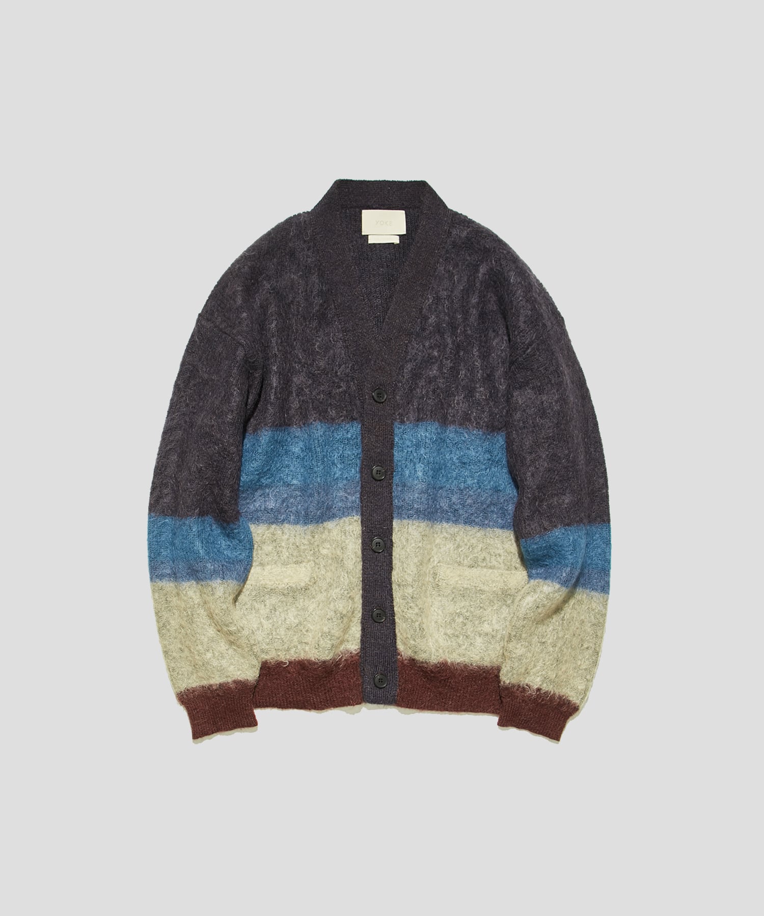 MOHAIR BORDER CARDIGAN ｜ YOKE