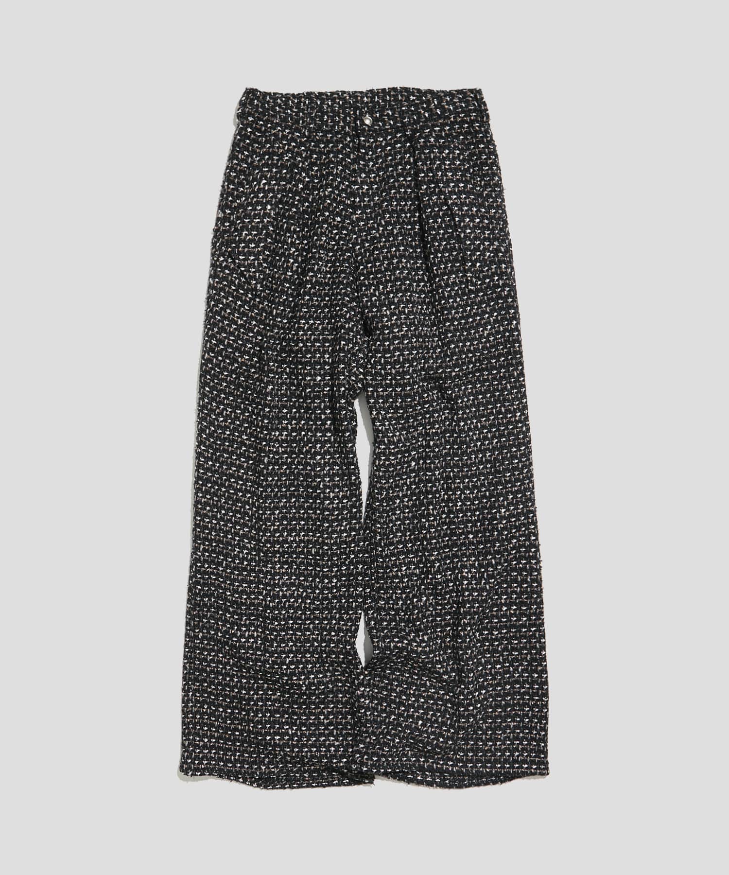 sulvam23aw fancy tweed wide pants新品タグ有り-