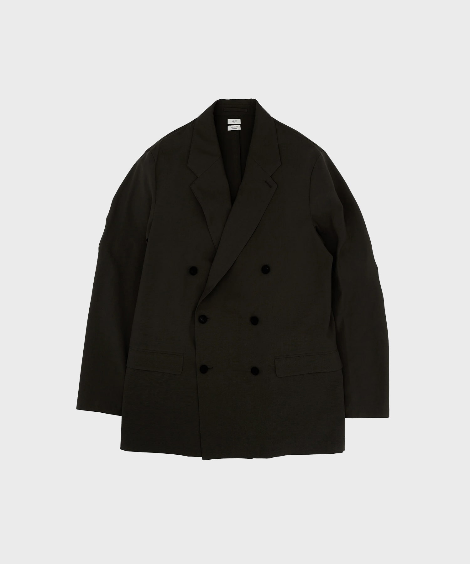 Wool Washer Tropical Double Breasted Jacket | YOKE