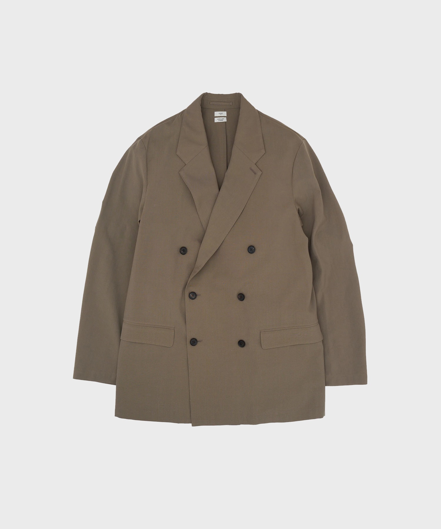 Wool Washer Tropical Double Breasted Jacket | YOKE