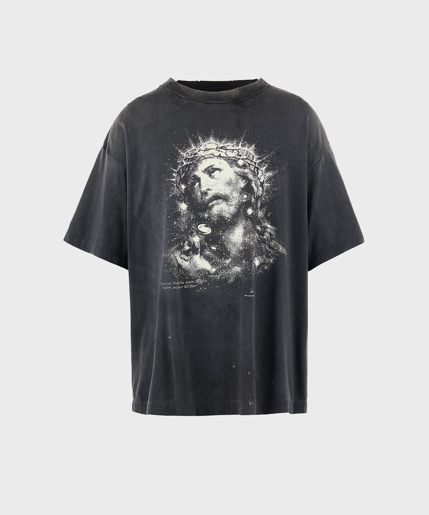 セントマイケル】SM-HR8-0000-016/SS TEE/JESUS(L BLACK): SAINT