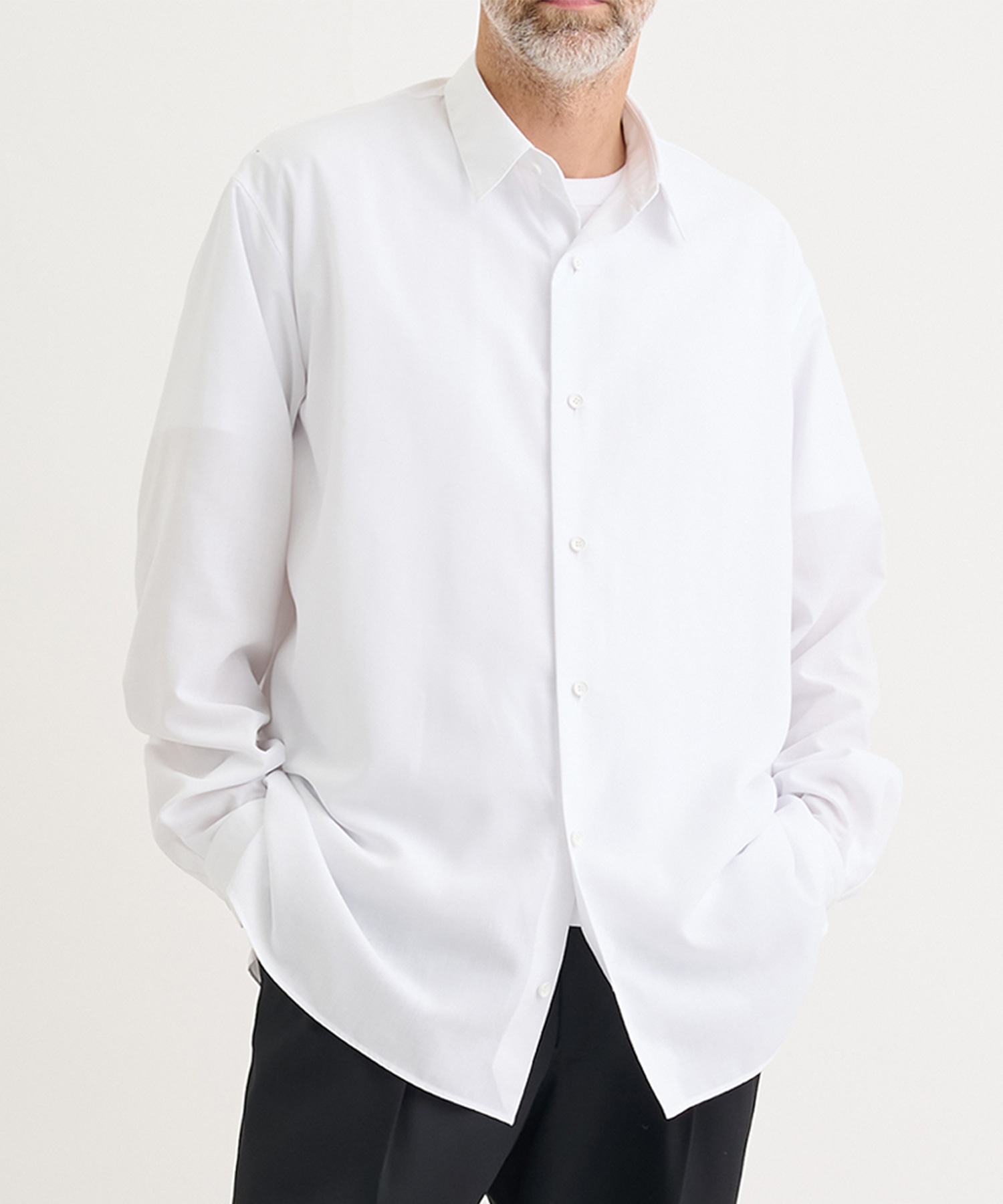 THE RERACS PERFECT SHIRT 白 極美品 タグ付き THE RERACS THE PERFECT SHIRT 23FW-REBL-366L-J