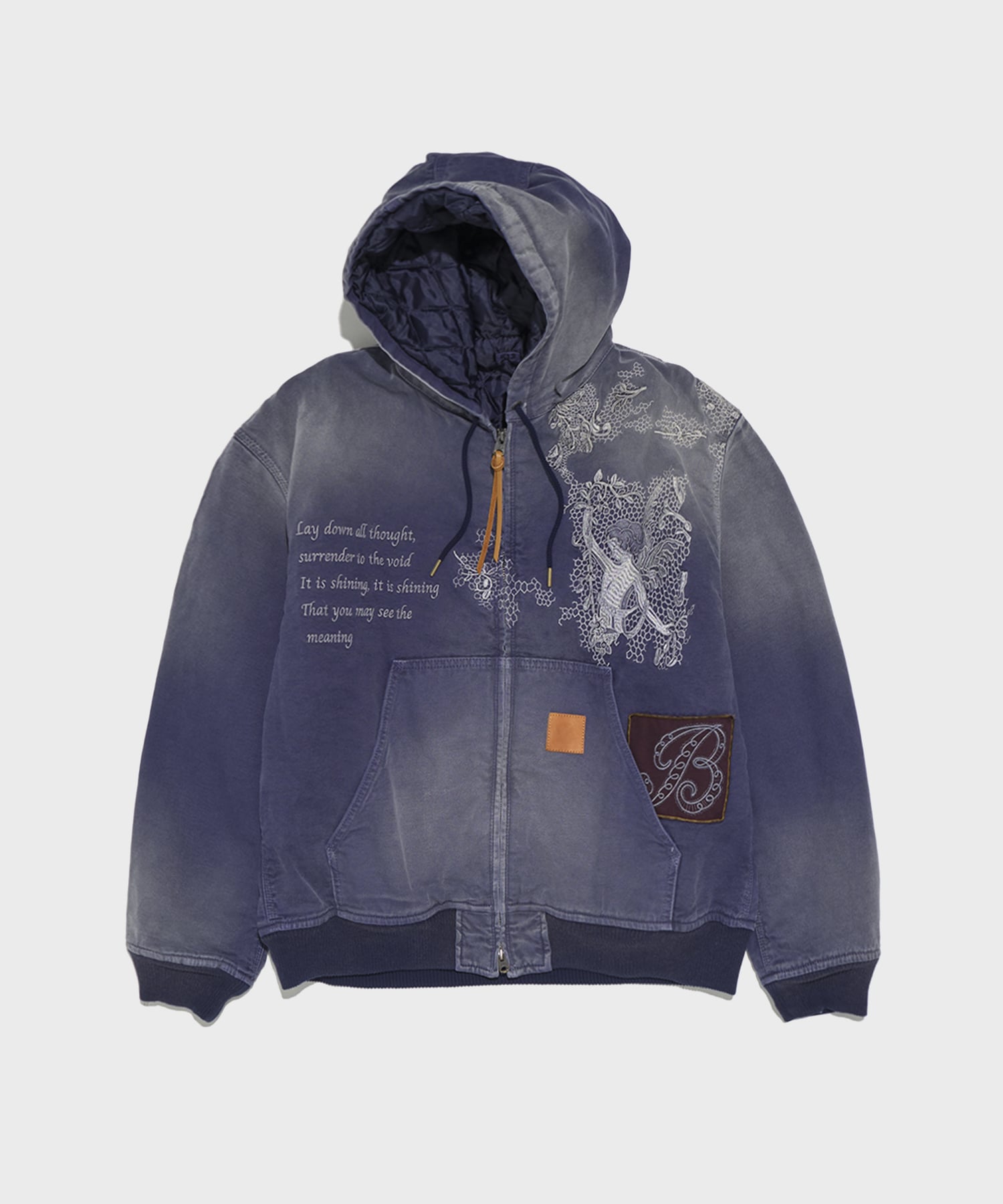 Vintage-effect embroidered jacket | KHOKI