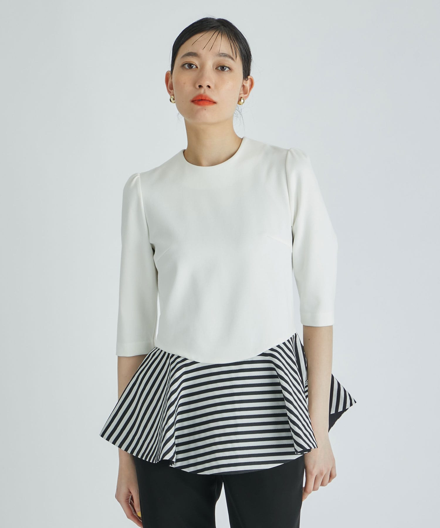 borders at balcony PEPLUM TEE 同梱不可 レディース | purchgadgets.com