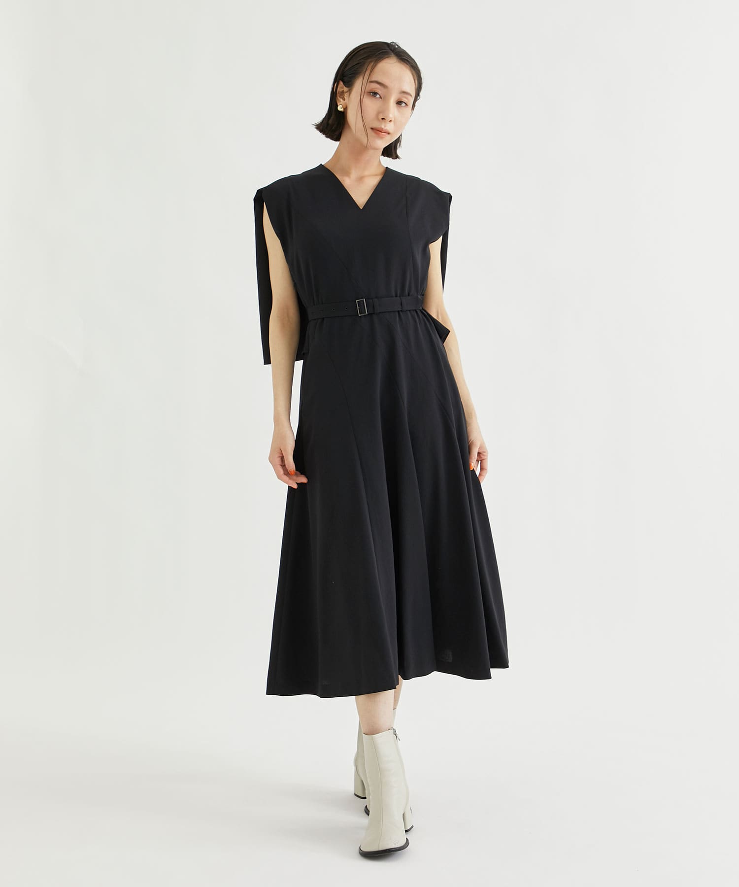 保護 新品！！AKIRANAKA Fidelia dress BK 2 - ワンピース