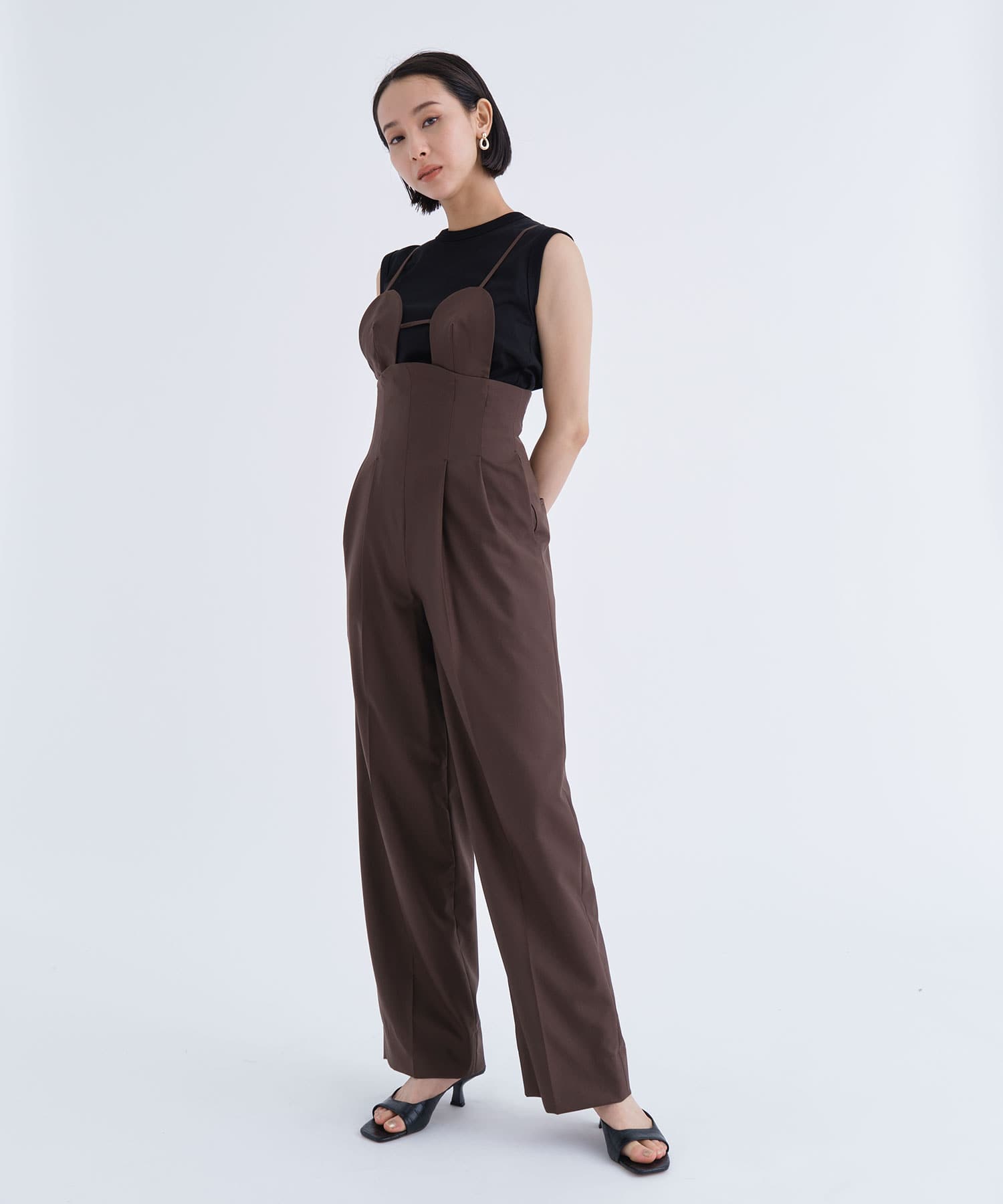 ☆34h21 新品 フェティコ 2WAY BRA JUMPSUIT 2-