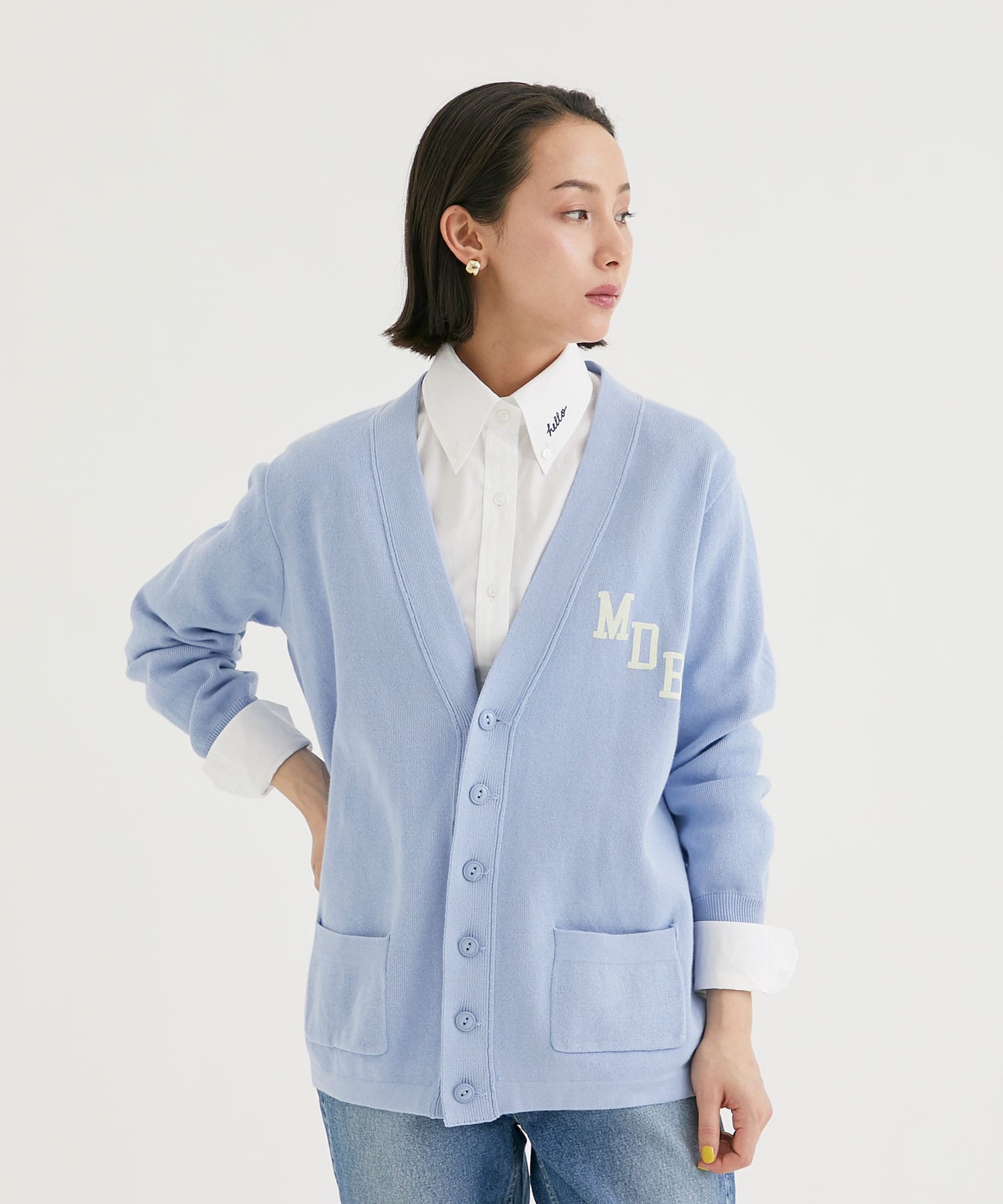 緑林シリーズ MADISONBLUE BIG COTTON cardigan 00 - カーディガン