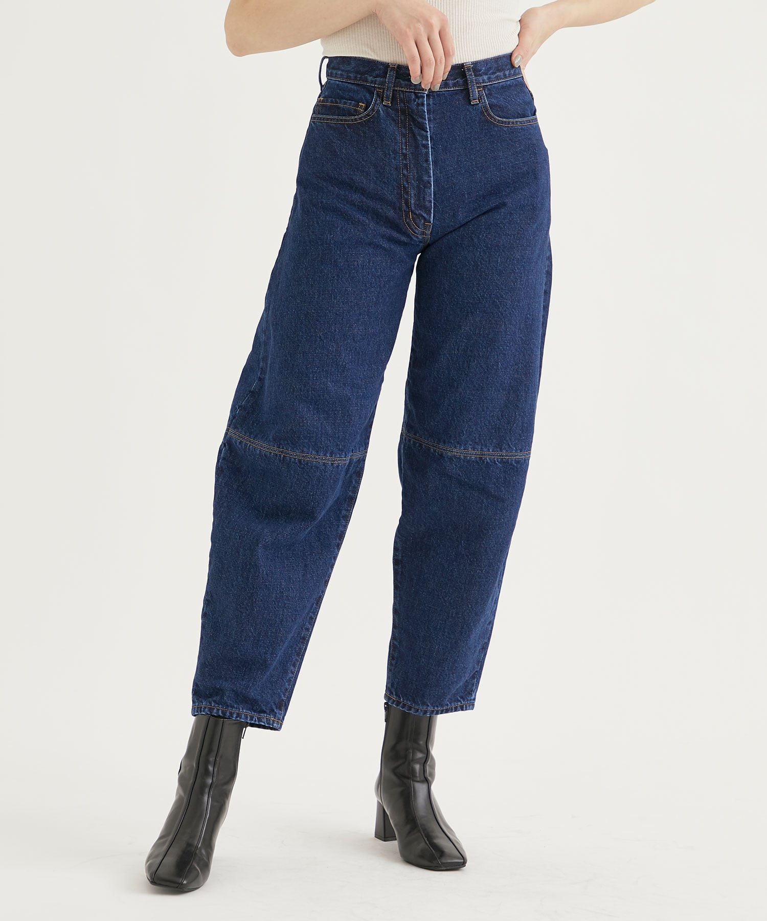 WIDE-KNEES DENIM JEAN(1 BLUE): SATORU SASAKI: WOMEN｜THE TOKYO