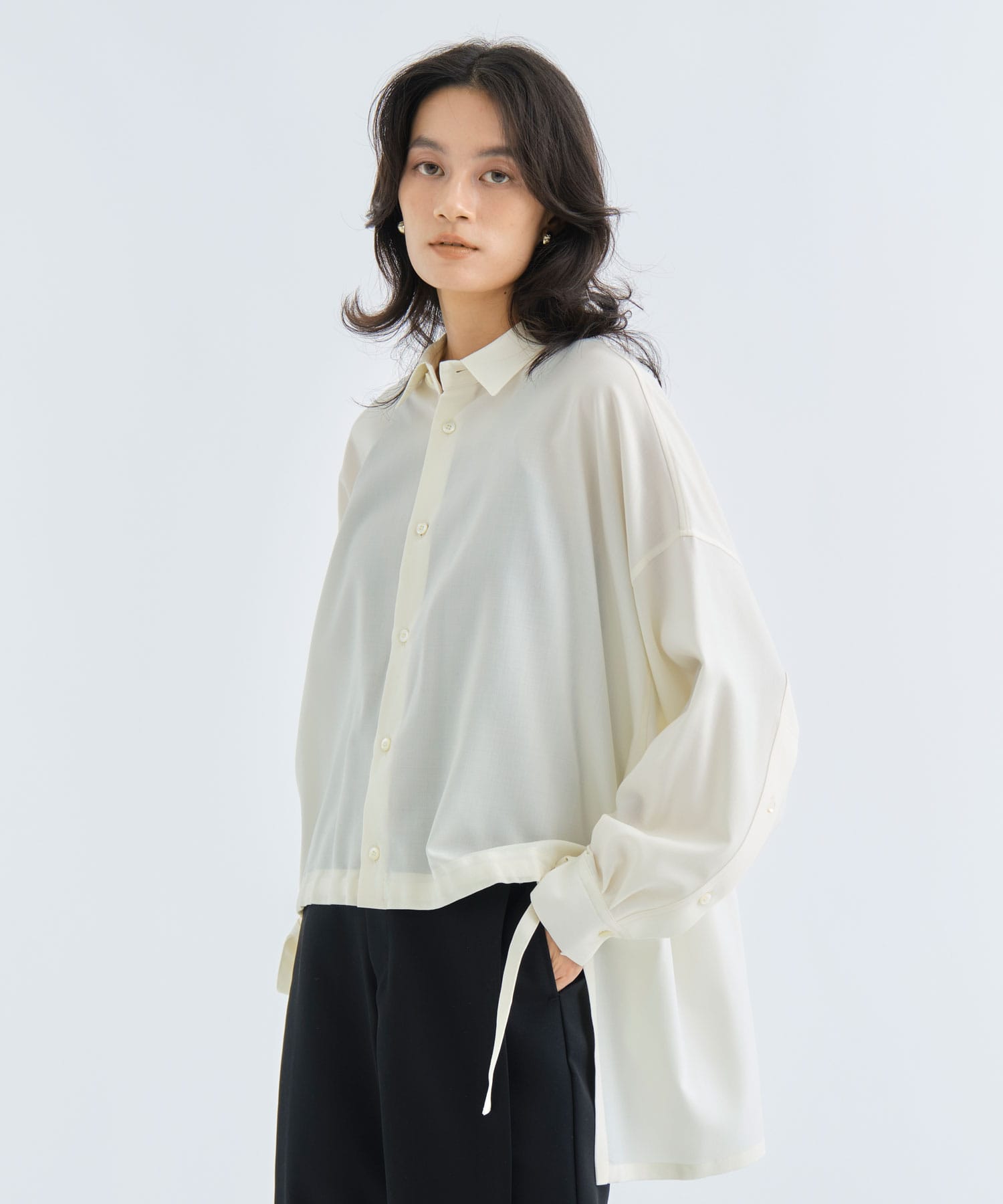 Draw Code Shirt(2 LIGHT BEIGE): UJOH: WOMEN｜THE TOKYO ONLINE STORE