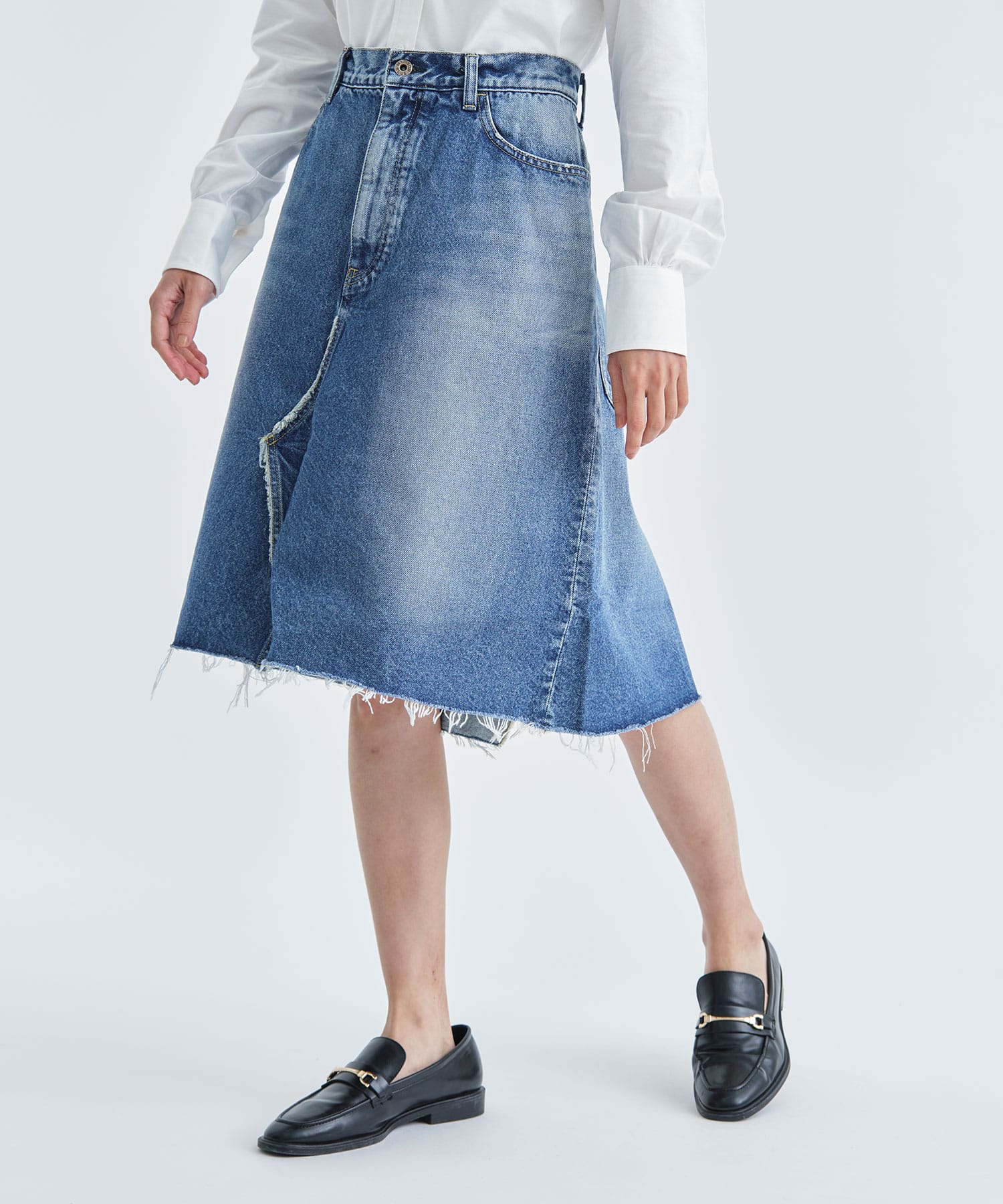 5POCKET REMAKE A-LINE SK DENIM(0 BLUE): MADISONBLUE: WOMEN｜THE