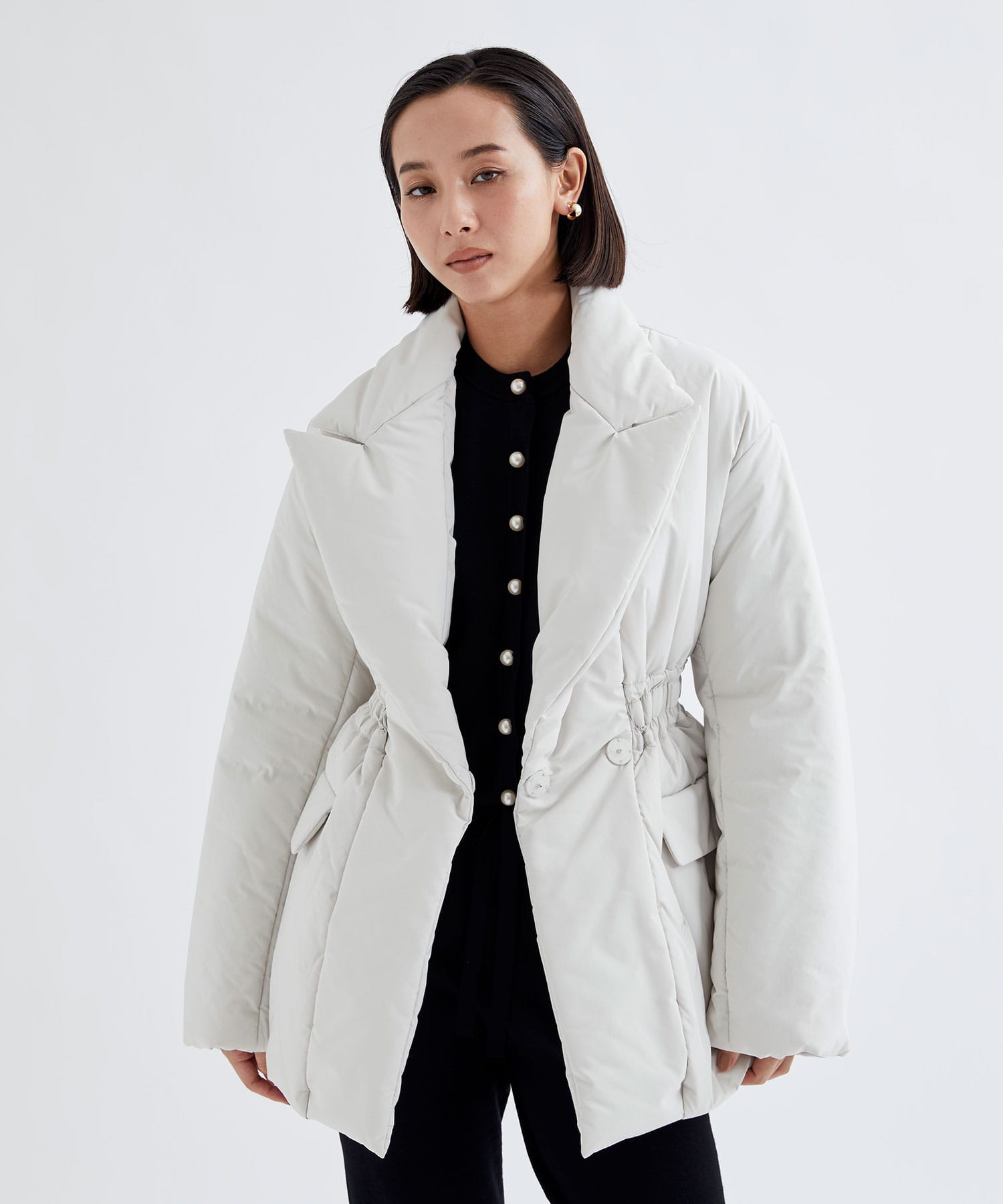 NYLON PUFFER JACKET(1 IVORY): FETICO: WOMEN｜THE TOKYO ONLINE STORE