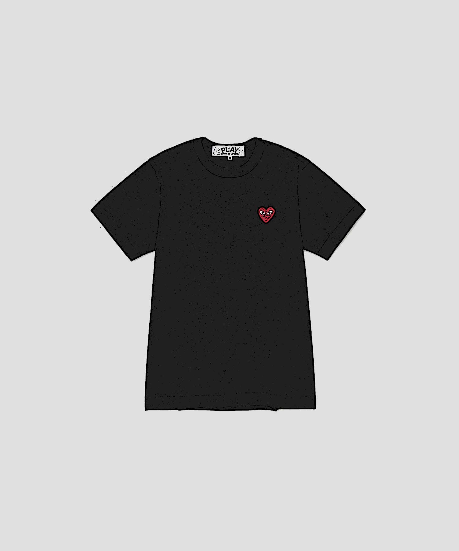 T-SHIRT RED EMBLEM RED HEART｜PLAY Comme des Garcons（プレイ