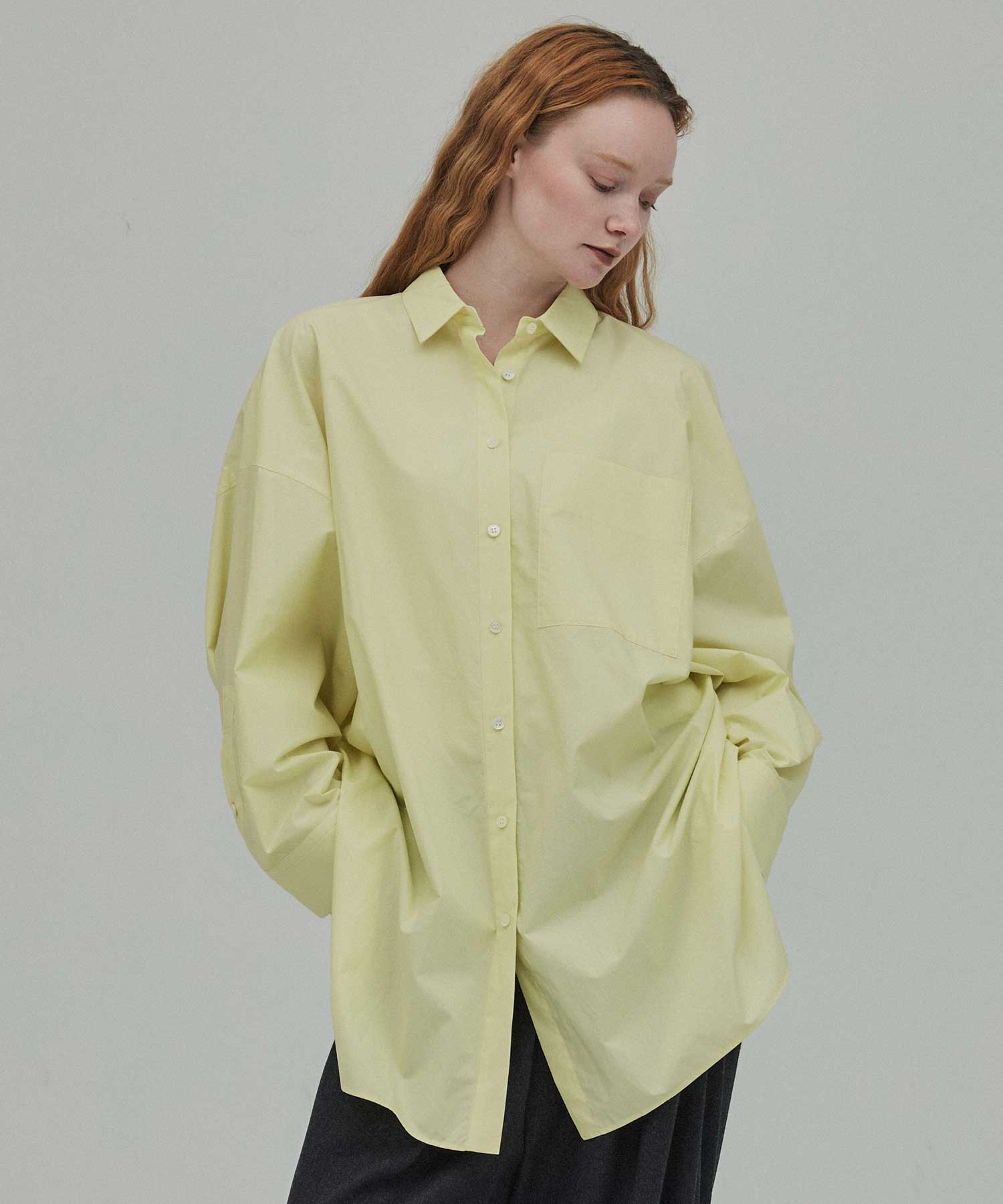 NAPE SHIRT(38 YELLOW): ENFOLD: WOMENS｜THE TOKYO ONLINE STORE