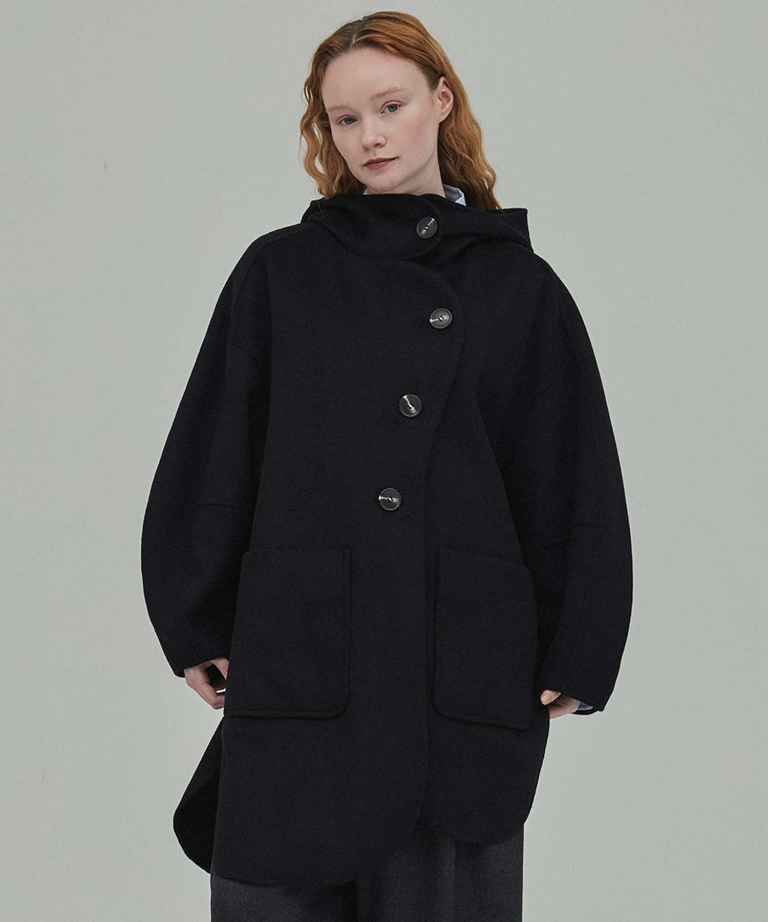 エンフォルドENFOLD ラウンドヘムコート 36 BK CIRCLE MODS-COAT(36 BLACK): ENFOLD: WOMENS｜THE TOKYO ONLINE STORE