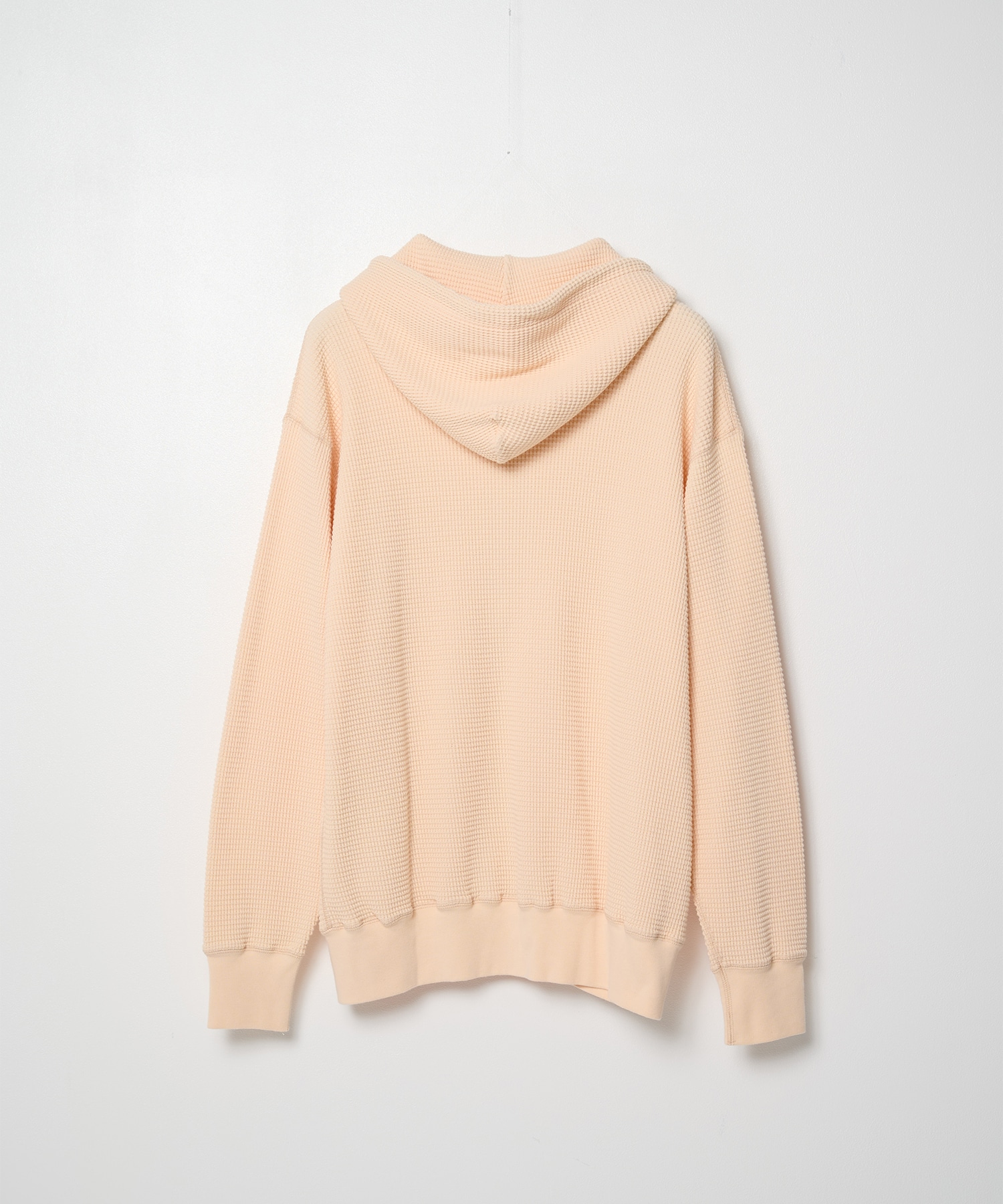 WAFFLE SWEAT HOODED ZIP MASSES
