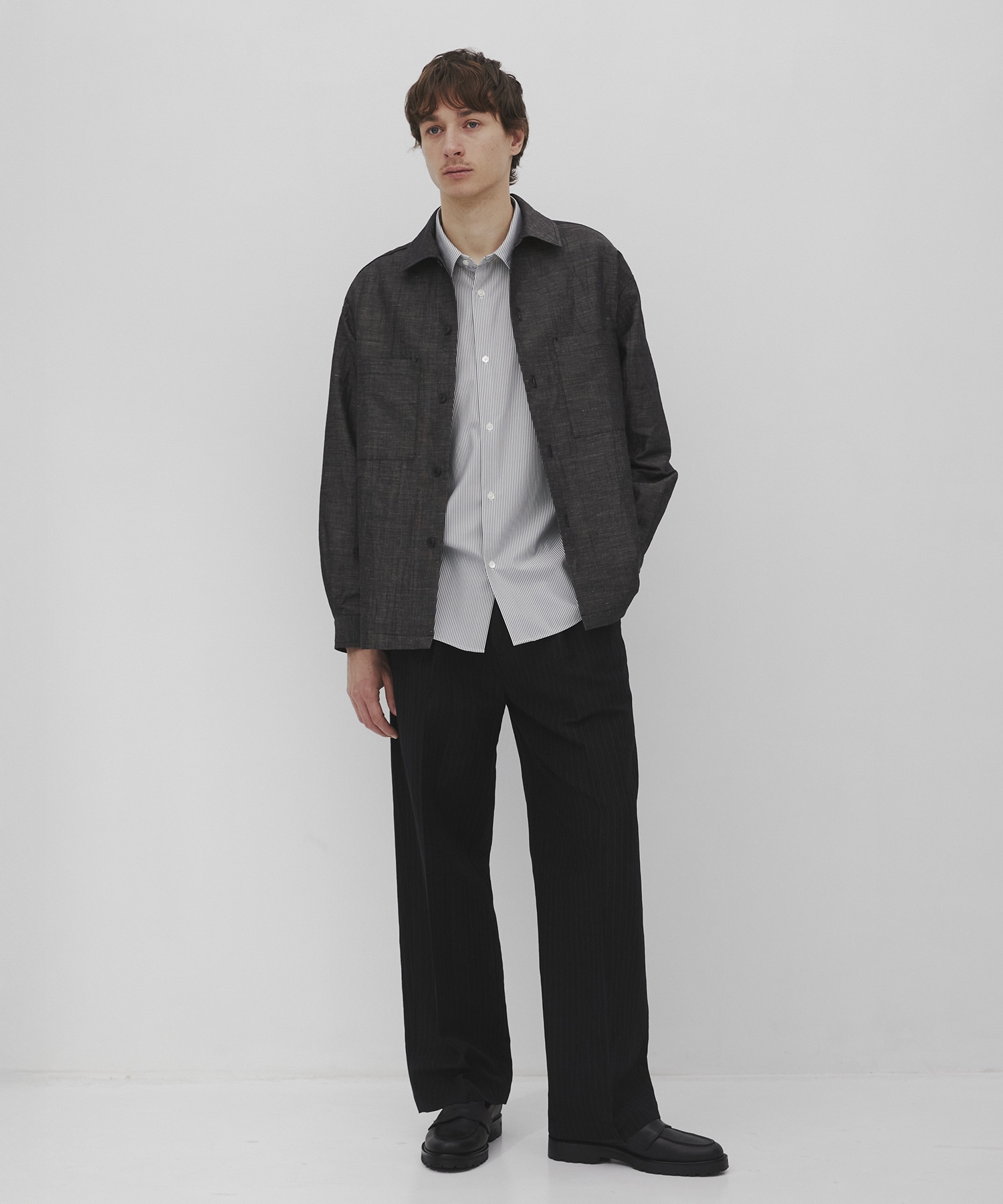 Hemp linen オーバーシャツ CITY TOKYO