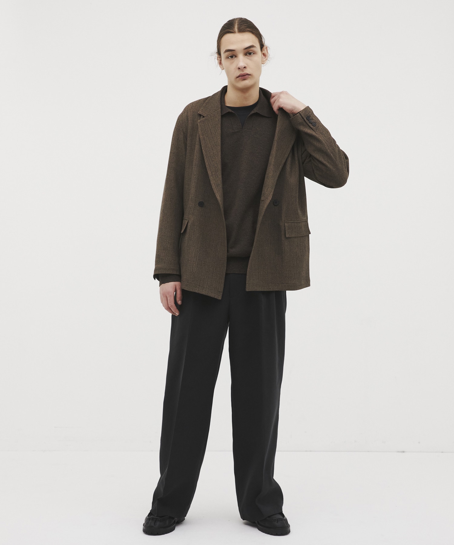 Mix herringbone ダブルジャケット CITY TOKYO