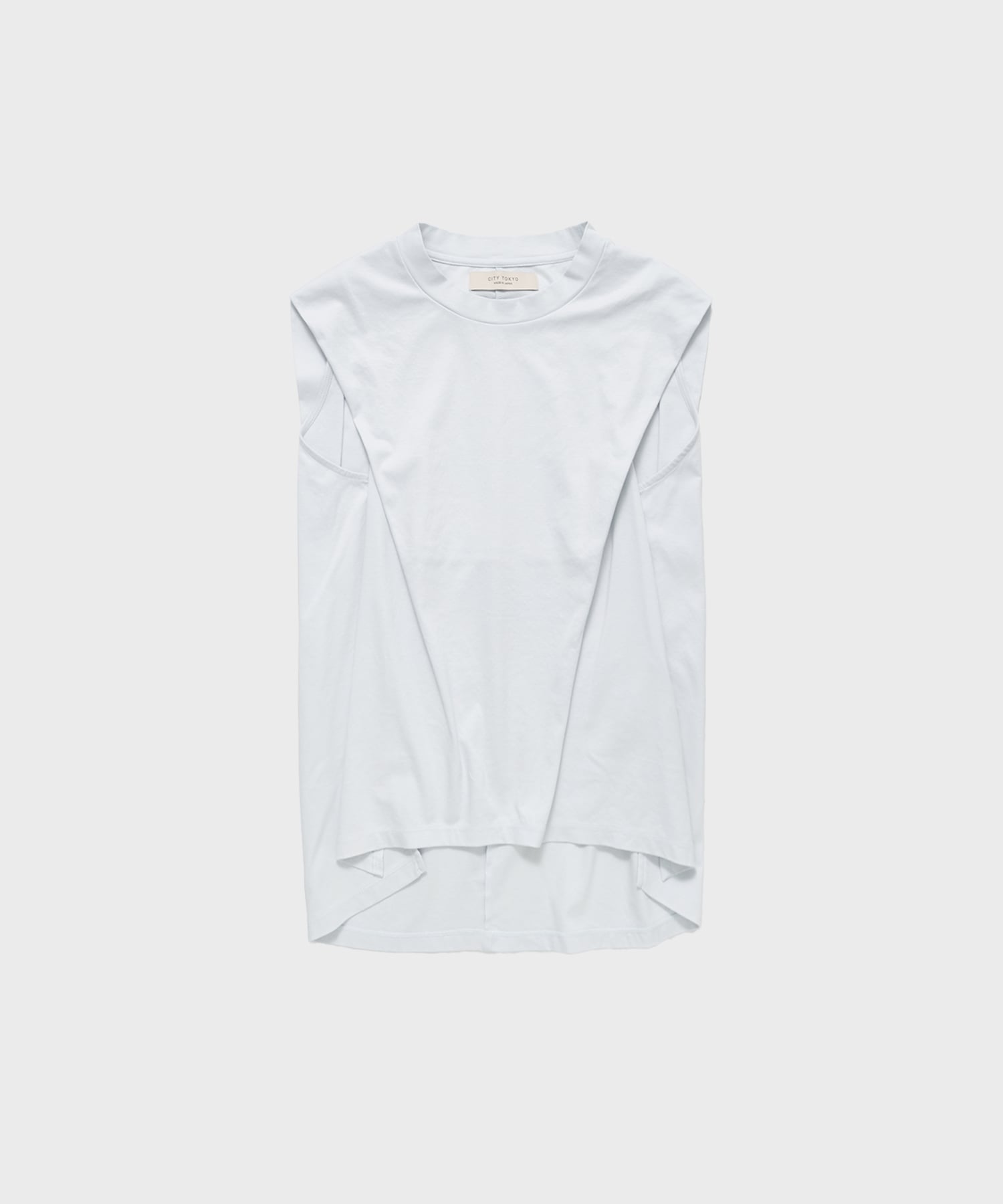 Cape Nosleeve Tshirt CITY TOKYO