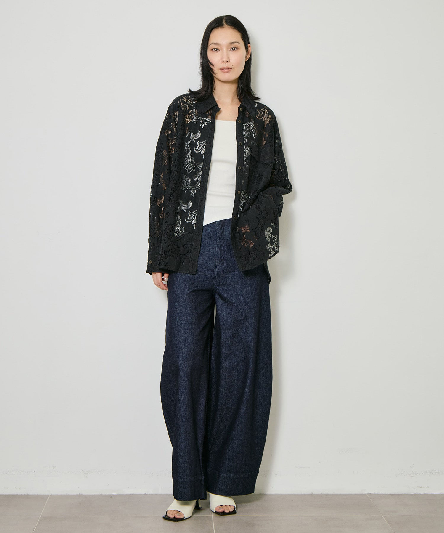 Cotton Lace Over Shirt CITY TOKYO