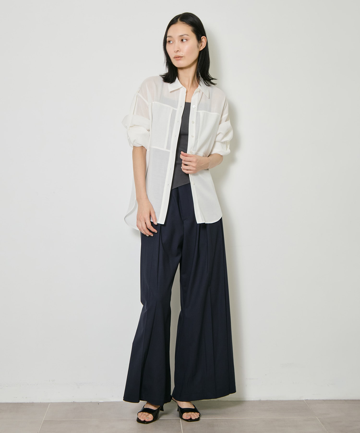 Silk Sheer Over Shirt CITY TOKYO