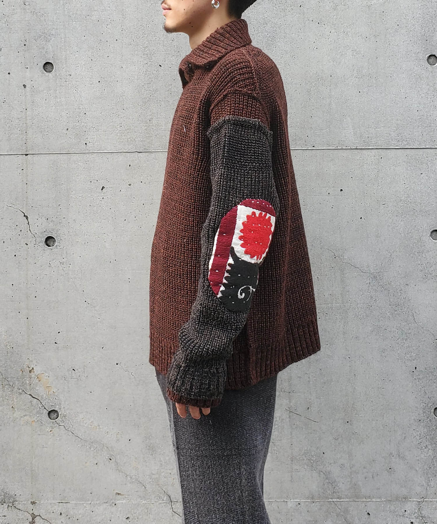 22aw khoki Suzani patchwork knit トップス ニット/セーター