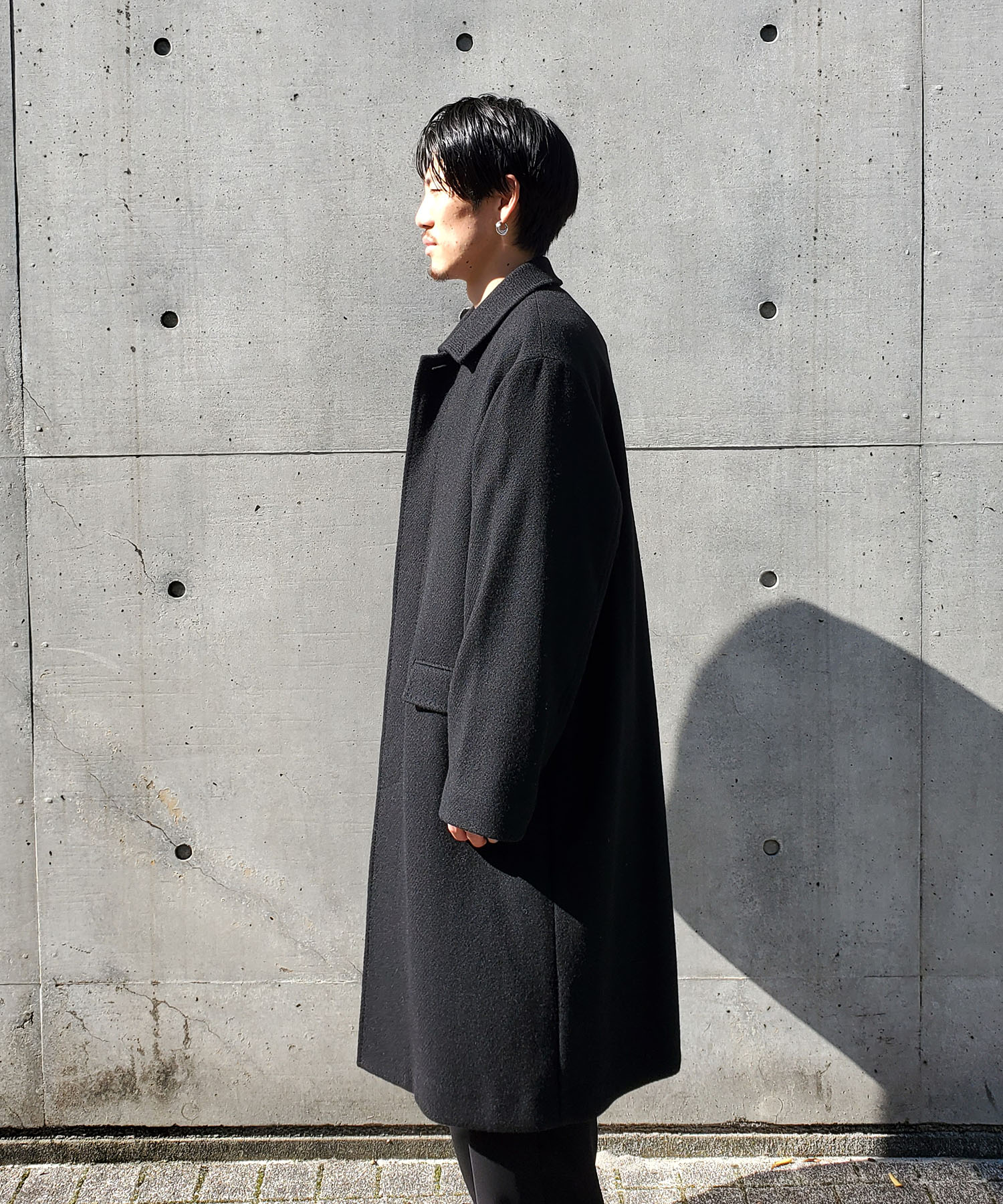 WASHED CASHMERE BALMACAAN COAT