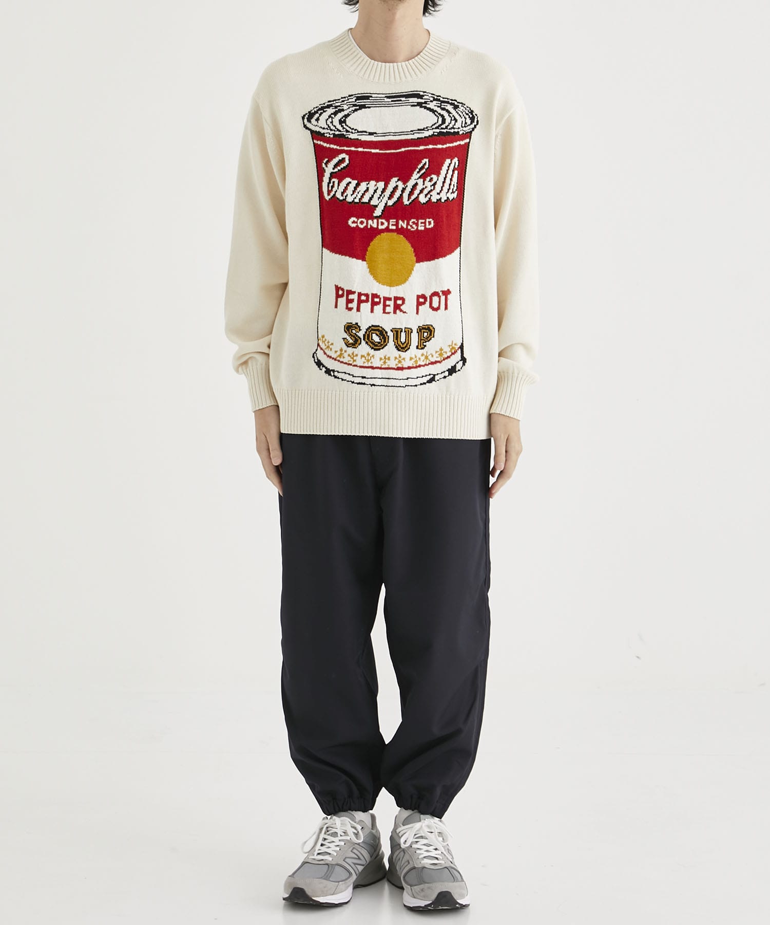 WK-N004-051 KNIT PO Andy Warhol(S WHITE): JUNYA WATANABE MAN: MEN