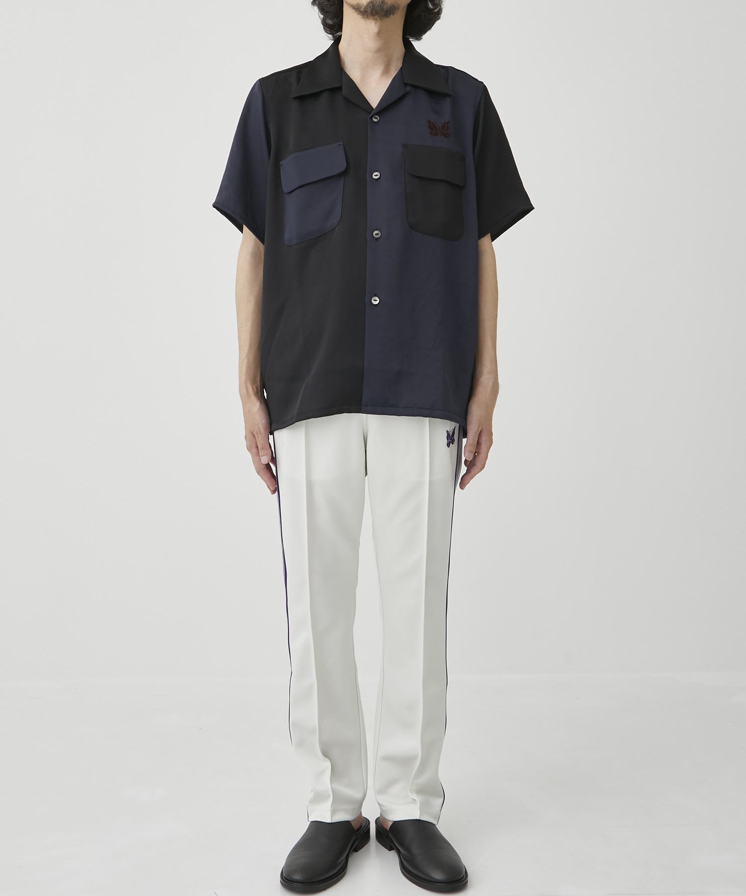 Narrow Track Pant - Poly Smooth(XS WHITE): NEEDLES: MEN｜THE TOKYO