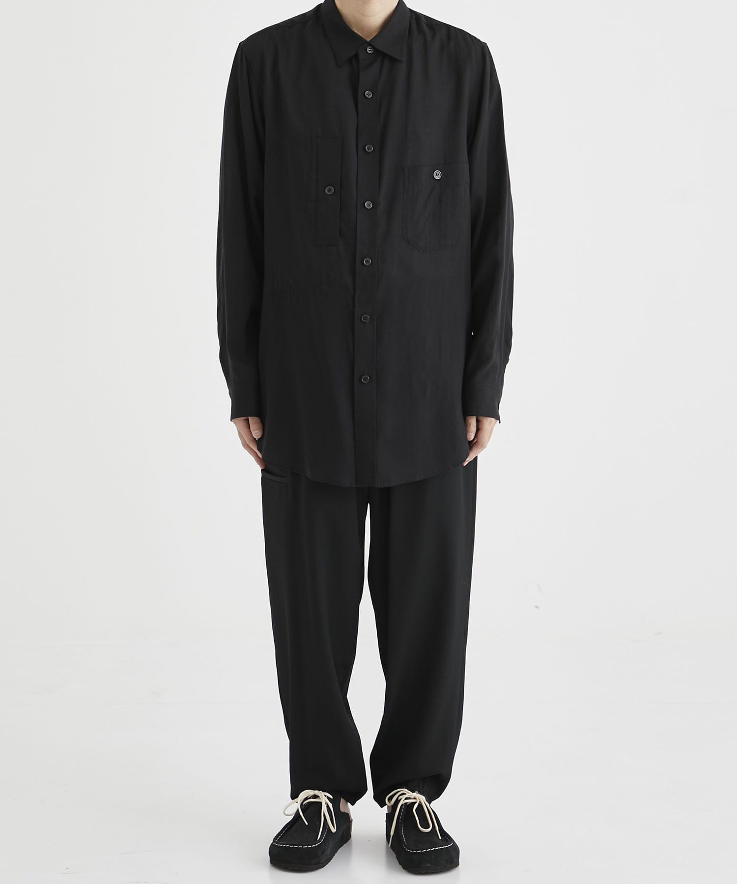 HZ-P02-140 PANTS(1 BLACK): Yohji Yamamoto: MEN｜THE TOKYO ONLINE STORE