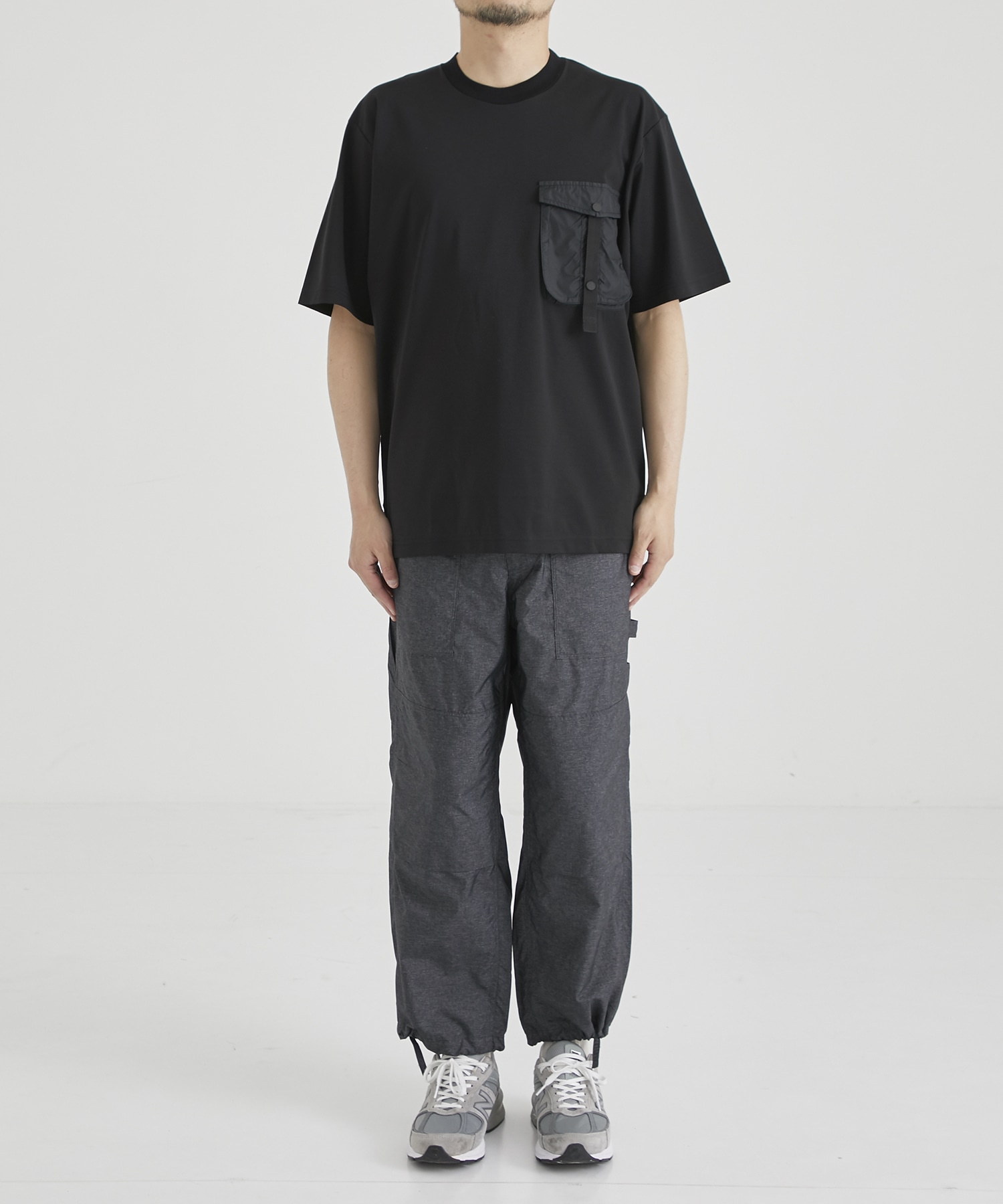 EX. NYLON POCKET T-SHIRT(1 BLACK): White Mountaineering: MEN｜THE