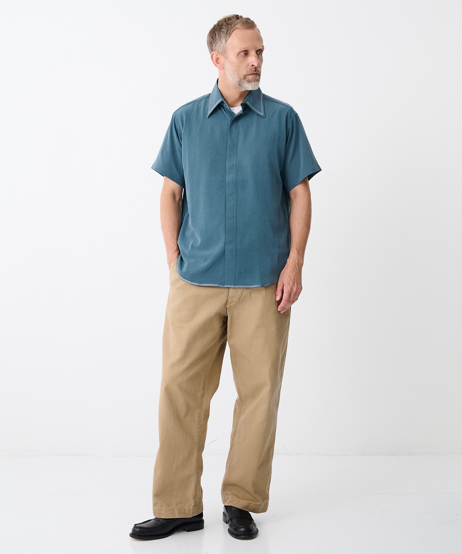 EX.FRAME FLY FRONT S/S SHIRT RAINMAKER