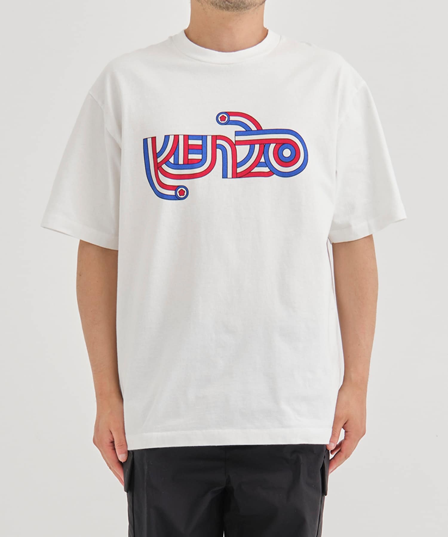 セール30％OFF 極美品KENZO スパンコールデカロゴTシャツ KENZO メンズ