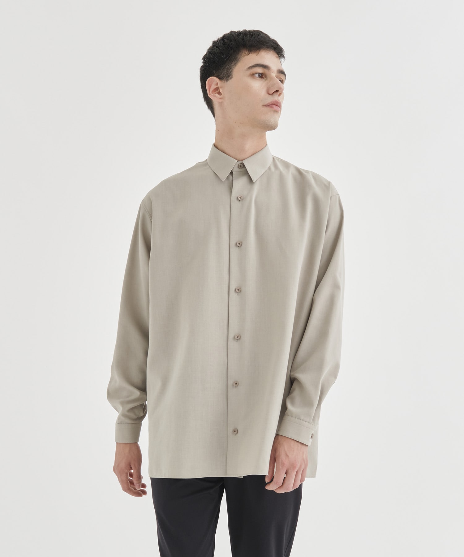 THE PERFECT SHIRT(46 GREY BEIGE): THE RERACS: MEN｜THE TOKYO