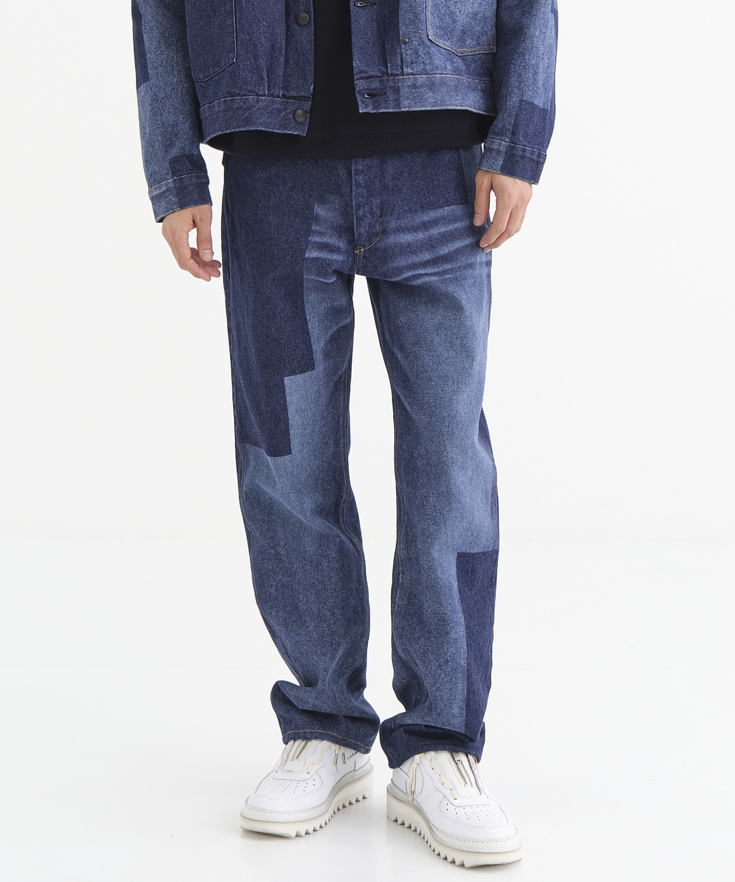 Straight Jean - 14oz Denim / Glitch Stitch | NEEDLES